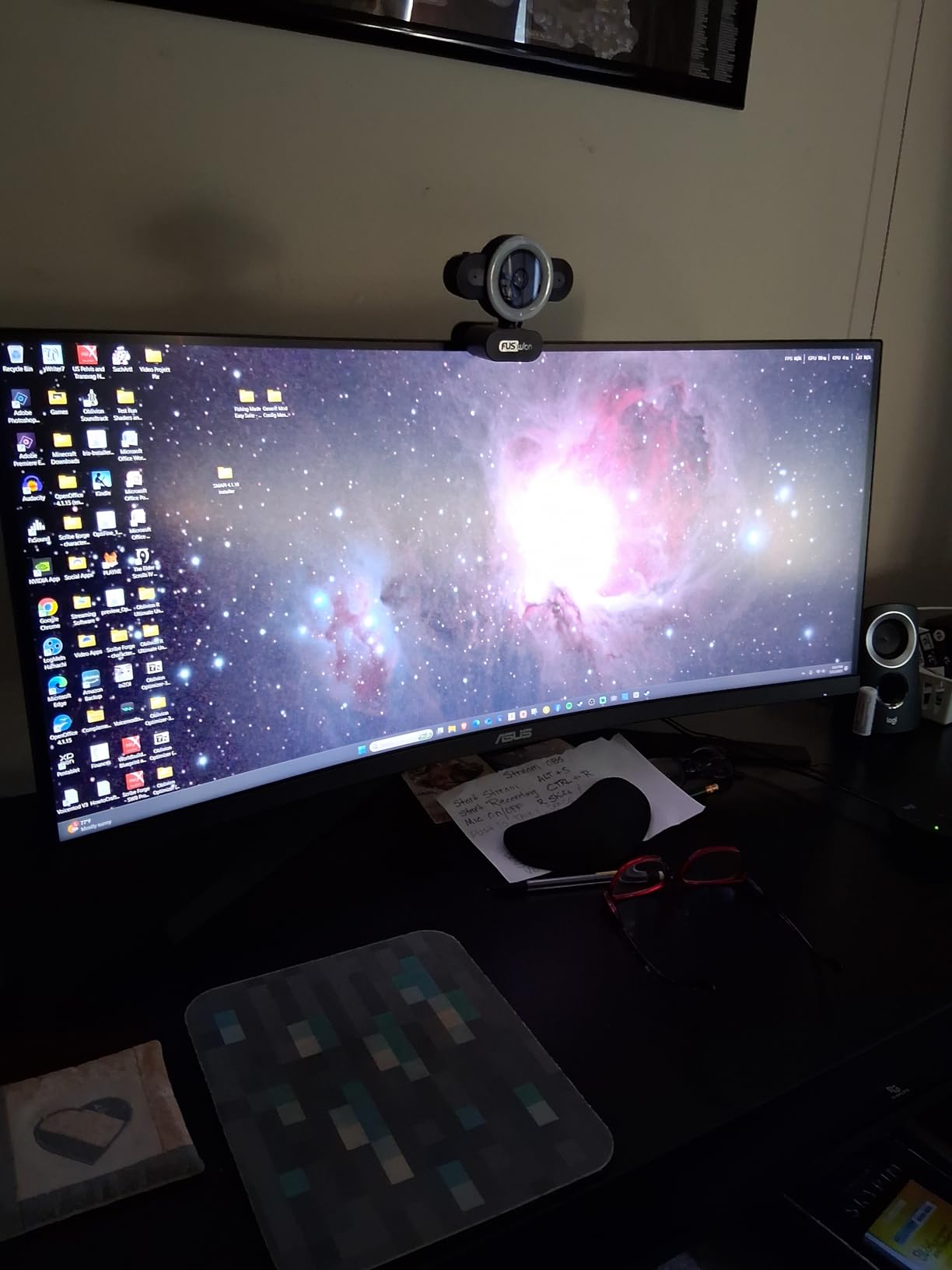 ASUS VG34VQL1B TUF 34 Inch Curved Gaming Monitor - WQHD (3440x1440), 165Hz, 1ms, Extreme Low Motion Blur, FreeSync Premium, Eye Care, Height Adjustable, DisplayHDR 400, DisplayPort, HDMI, USB customer photo 2