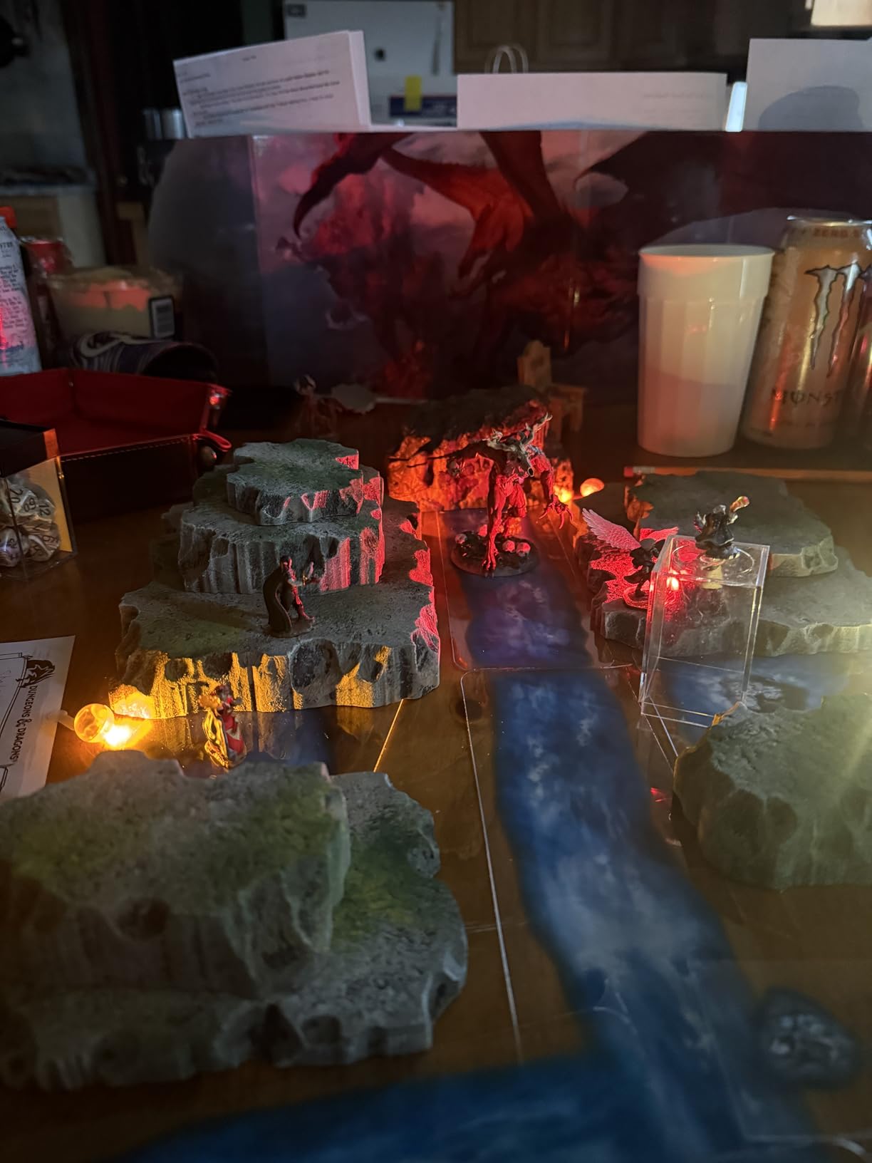 Mossy Stone Stacking Modular Hills Set - Handmade Terrain for Tabletop War Games and TTRPGs customer photo 1