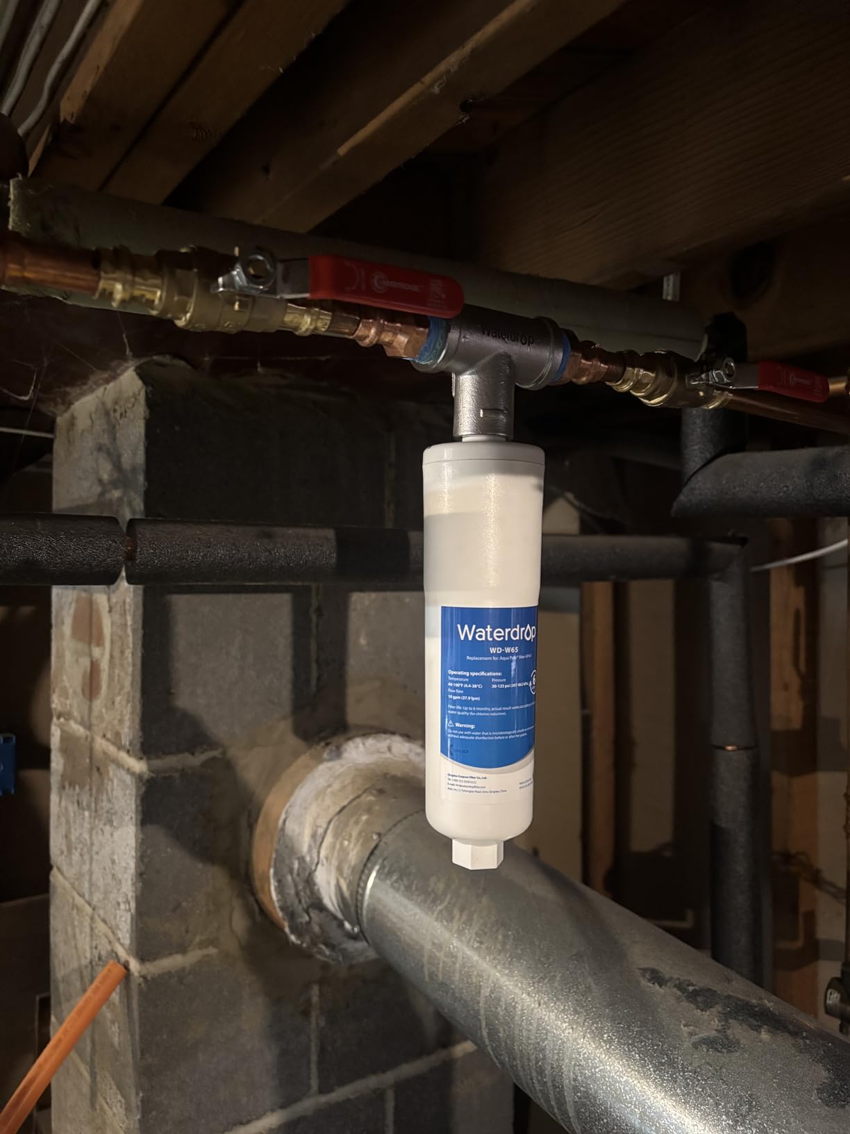 Waterdrop AP431 AP430SS Whole House Scale Inhibitor Filter, Heater Softener System, Prevent Scale Build Up On Hot Water Heaters, Pipes and Boilers customer photo 1