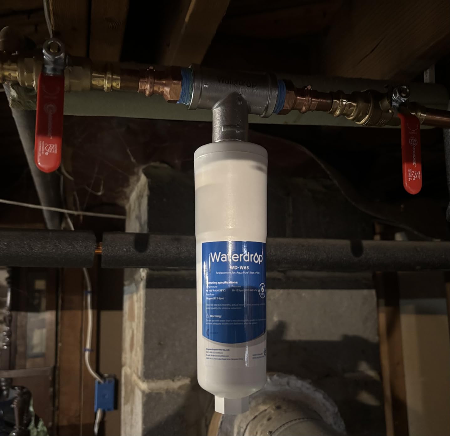 Waterdrop AP431 AP430SS Whole House Scale Inhibitor Filter, Heater Softener System, Prevent Scale Build Up On Hot Water Heaters, Pipes and Boilers customer photo 2