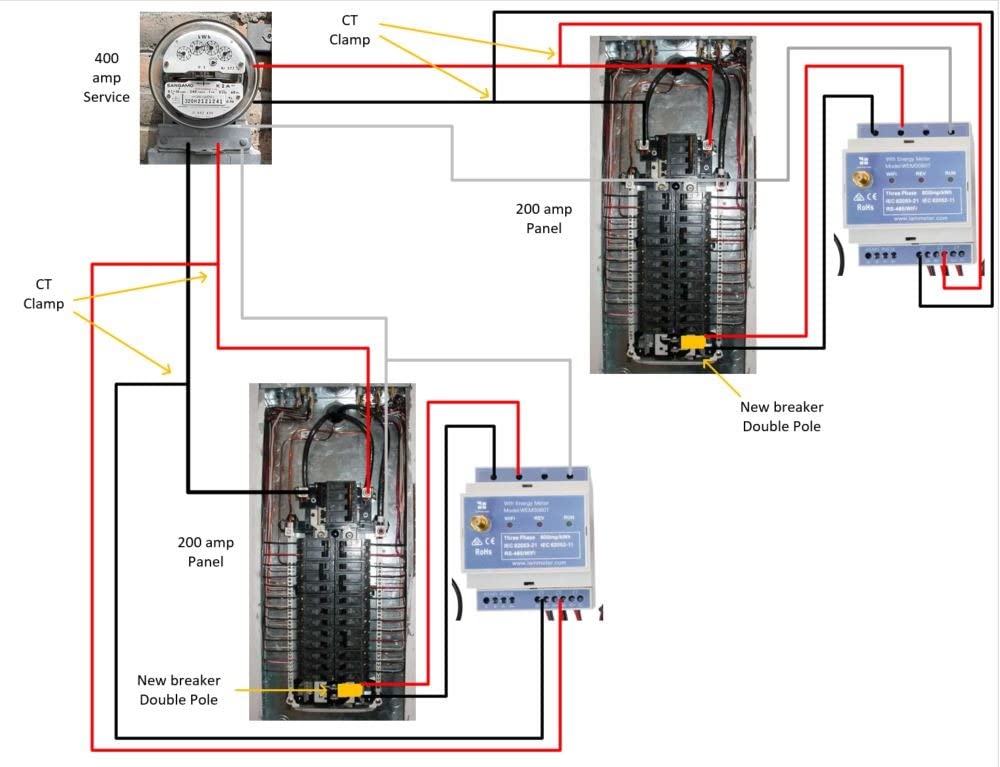 IAMMETER Bi-Directional Din Rail Monitor Solar PV, Power Usage Monitor, Home-Assistant, Modbus TCP/RTU, Three Phase Energy Meter, WiFi, WEM3080T customer photo 2