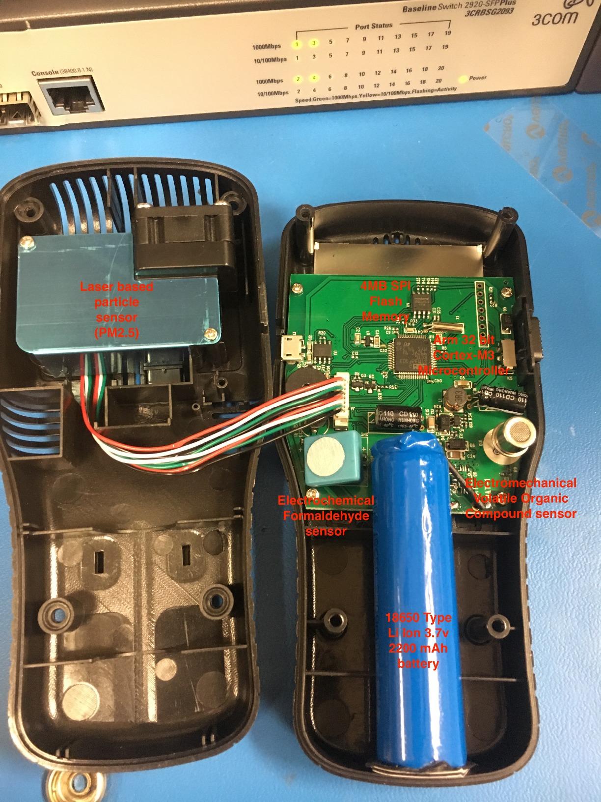 EG Air Quality Pollution Monitor and PM2.5 Detector with AQI Readings; Portable Meter, Sensor, and Tester That Detects PM2.5 Micron Dust and Particulate Matter customer photo 1
