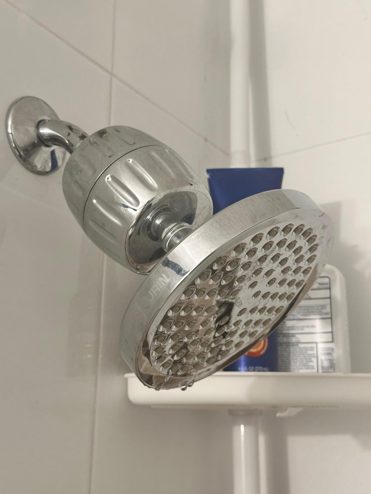 AquaBliss Heavy Duty Shower Filter - Latest Superior Advanced 30x Filtration - Universal Multi-Stage Shower Head Filter Reduces Chemicals, Chlorine & Odors - Brushed Nickel (SF500) customer photo 1
