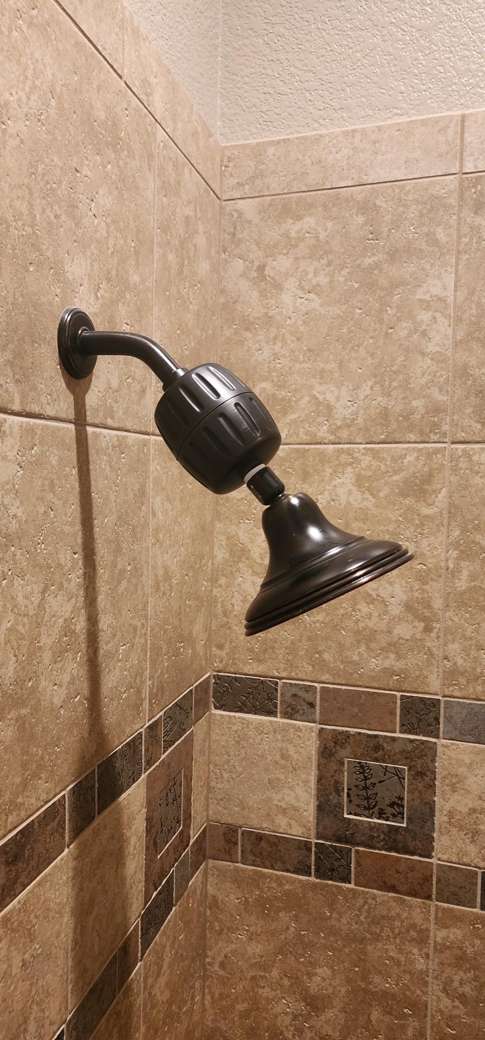 AquaBliss Heavy Duty Shower Filter - Latest Superior Advanced 30x Filtration - Universal Multi-Stage Shower Head Filter Reduces Chemicals, Chlorine & Odors - Brushed Nickel (SF500) customer photo 2