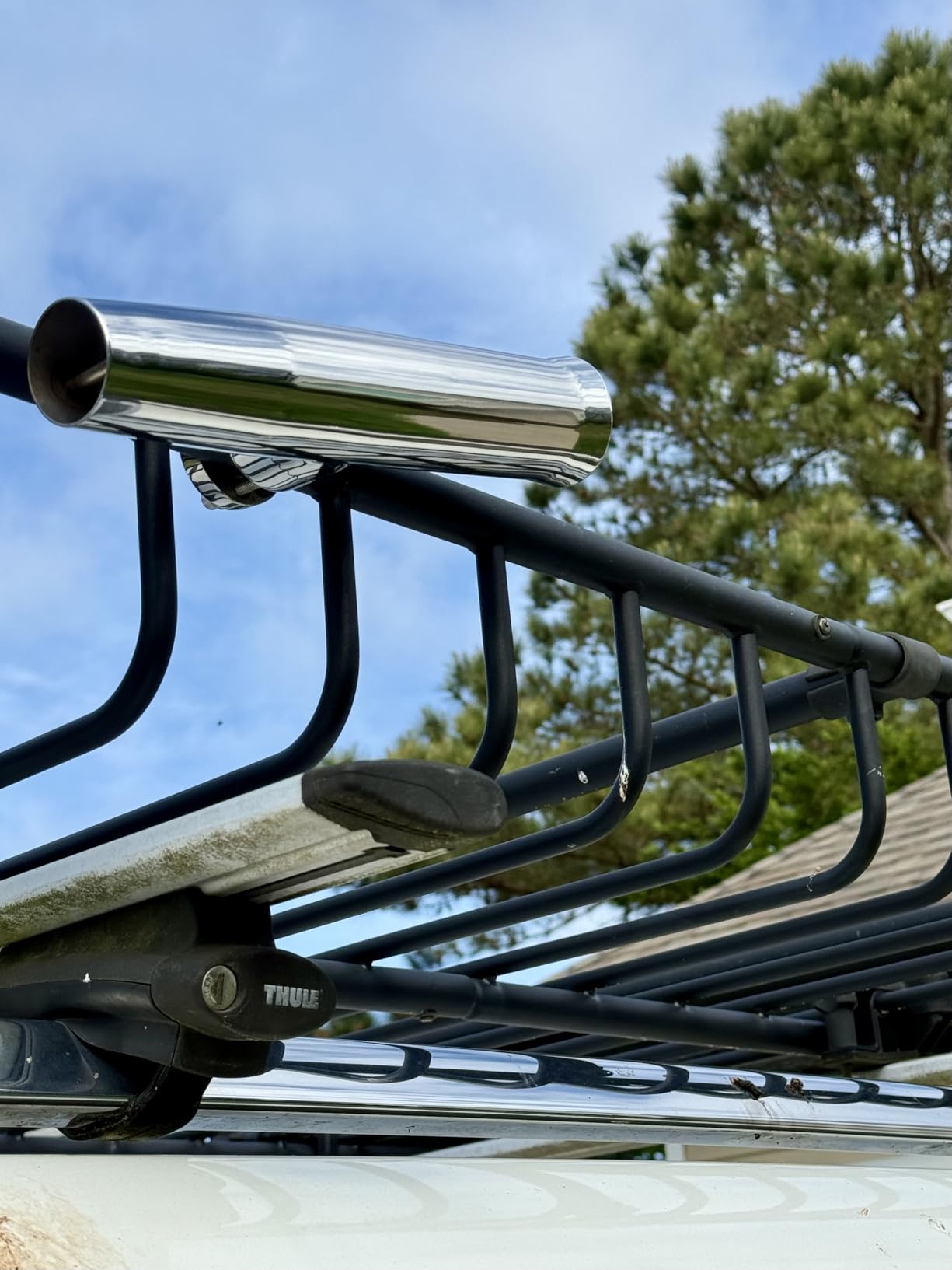 2PCS Tournament Style Boat Fishing Rod Holders, 316 Stainless Steel Clamp on 7/8