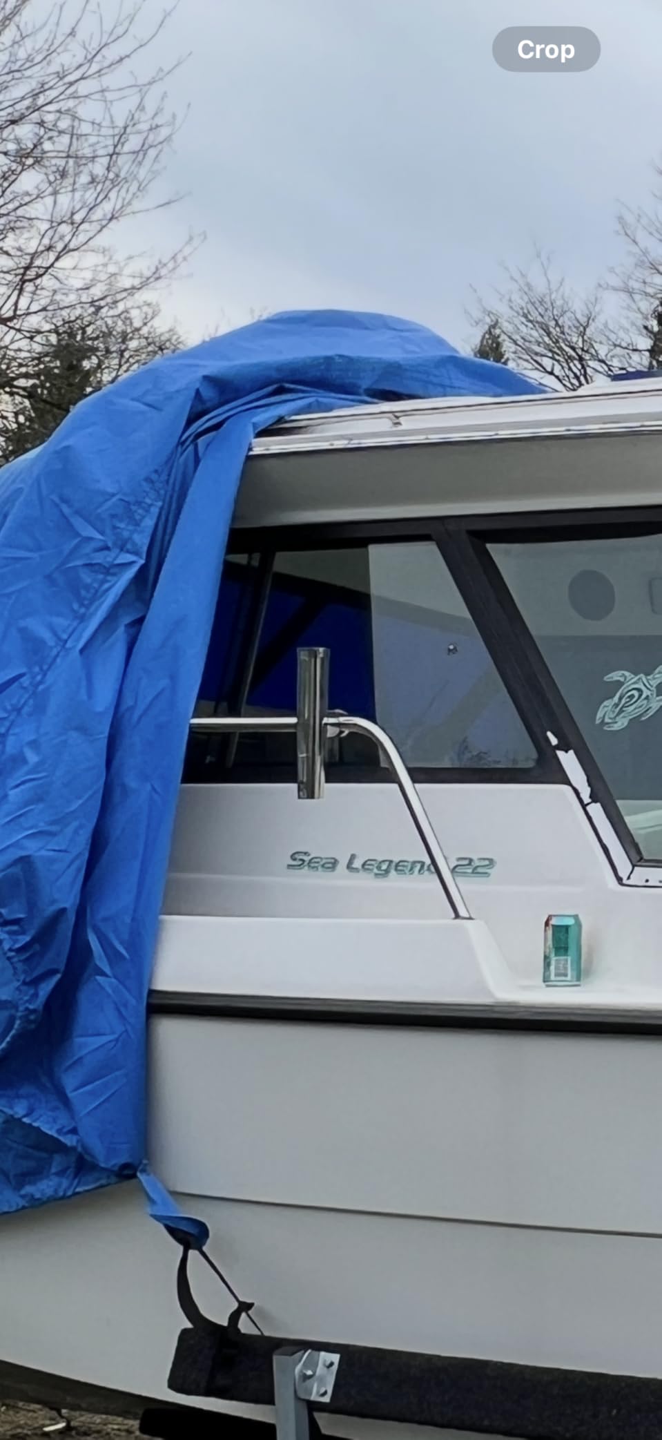 2PCS Tournament Style Boat Fishing Rod Holders, 316 Stainless Steel Clamp on 7/8