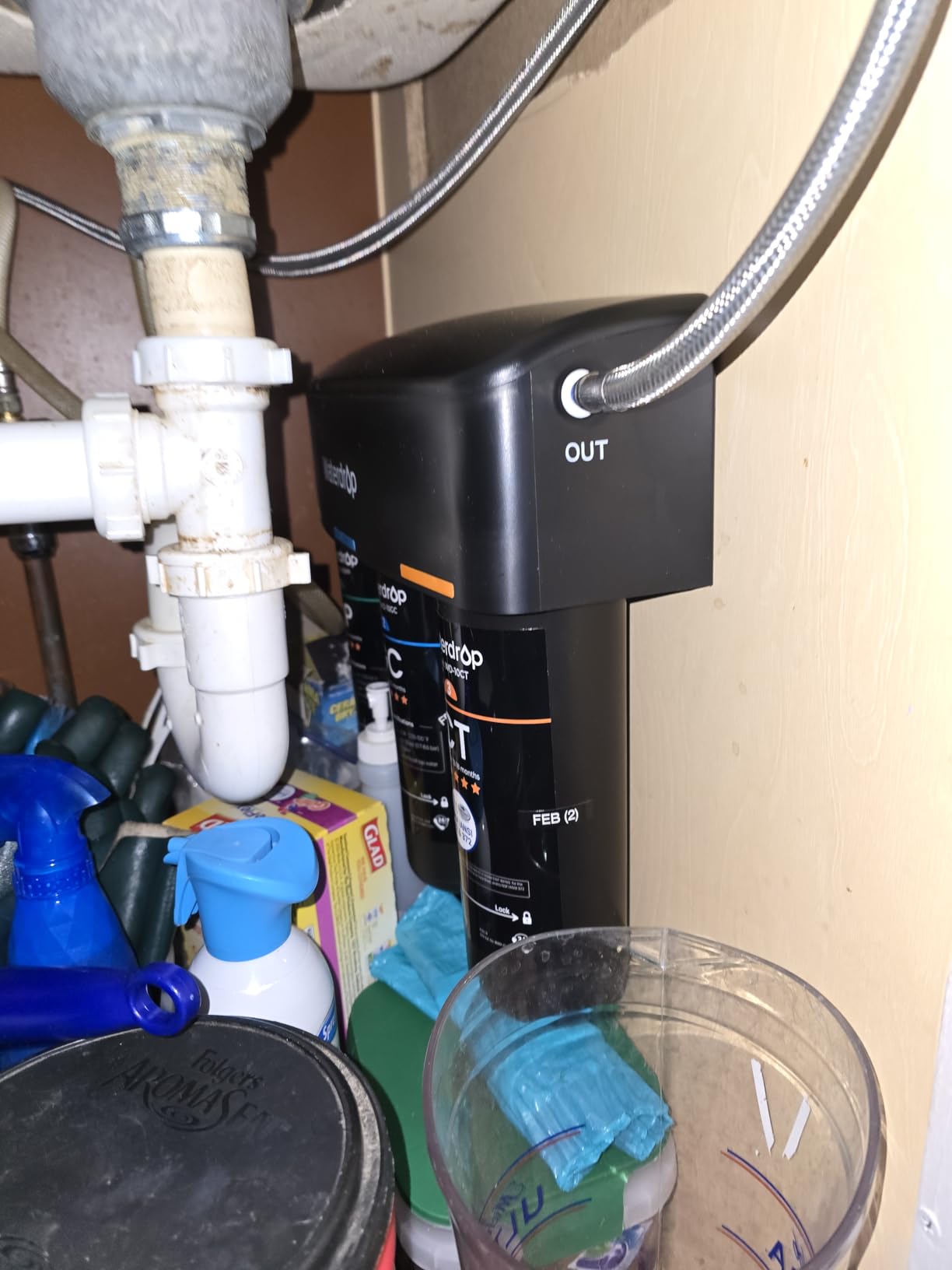 Waterdrop TSA 8 Layer Under Sink Water Filter System, Under Sink Water Filtration System, Reduces PFAS, PFOA/PFOS, Fluoride, Chlorine, Bad Taste & Odor, NSF/ANSI 42 Certified Element, USA Tech customer photo 2