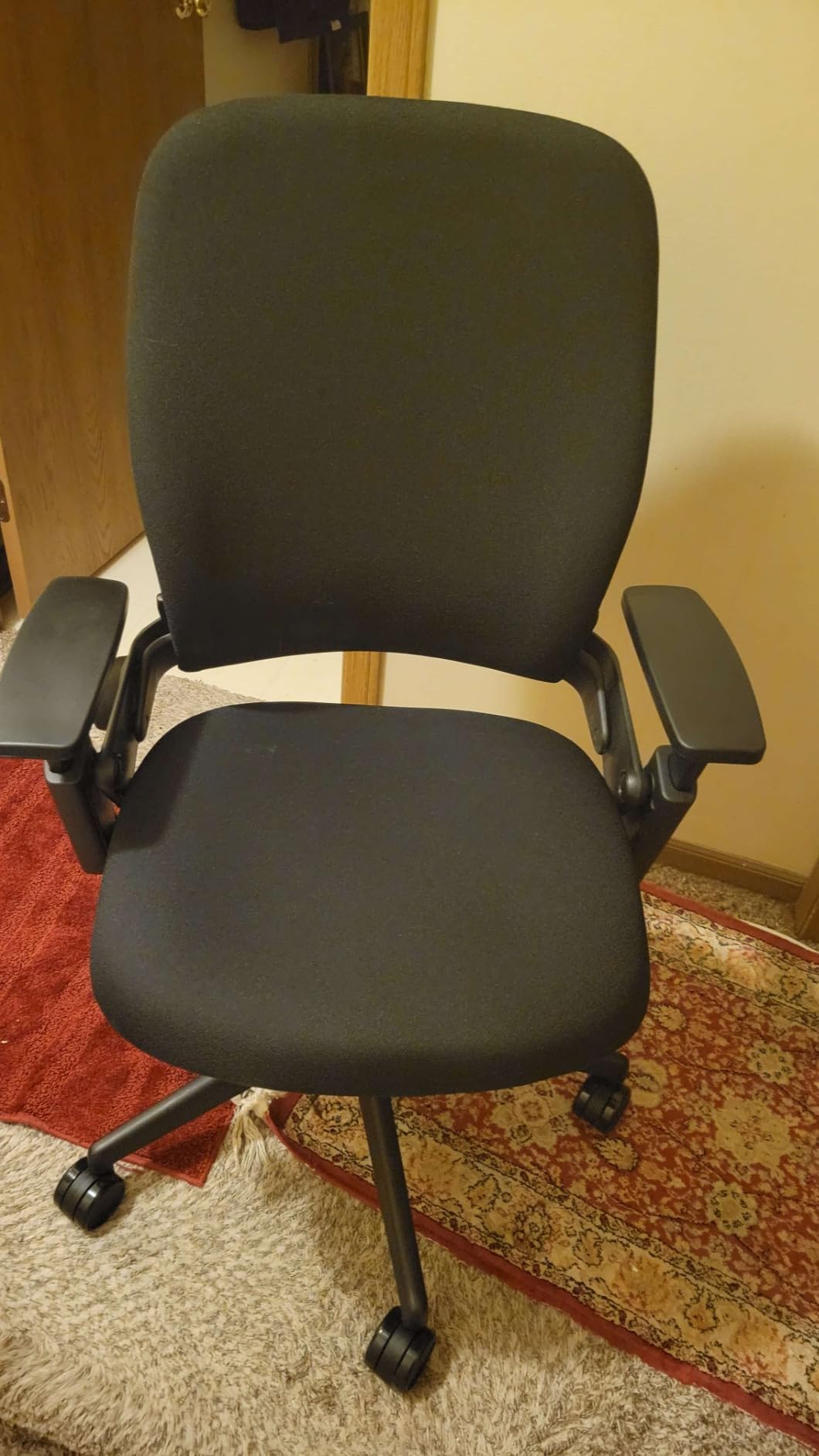 Steelcase Leap V2 Office Chair - Remanufactured by Crandall Office - Ergonomic, Fully Adjustable, 12-Year Warranty, Black Fabric customer photo 1