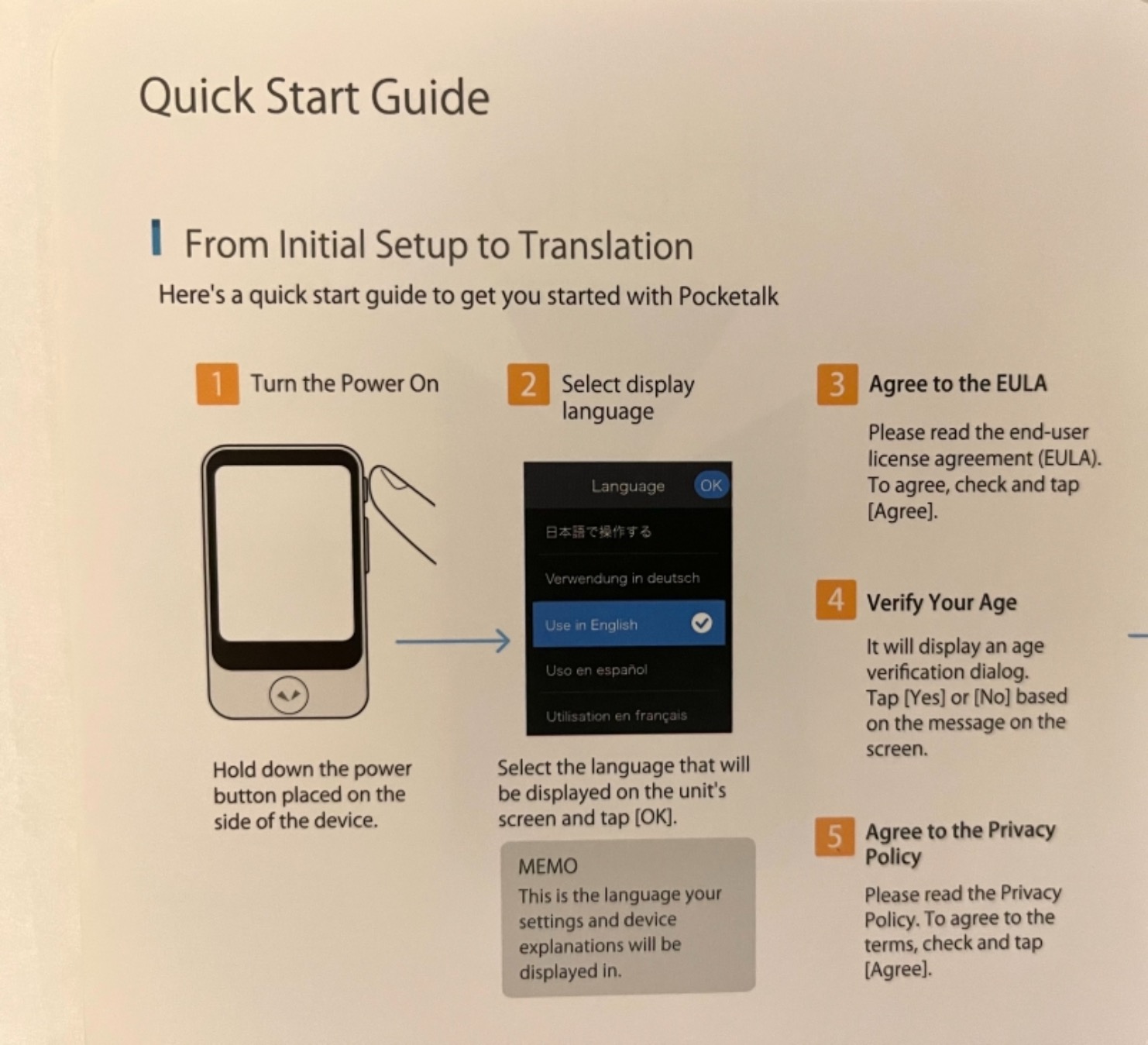 Pocketalk Plus - Real Time, Two-Way Voice & Camera 84+ Language Translator - Extra Large Screen, Longer Battery Life, HIPAA Compliant customer photo 2