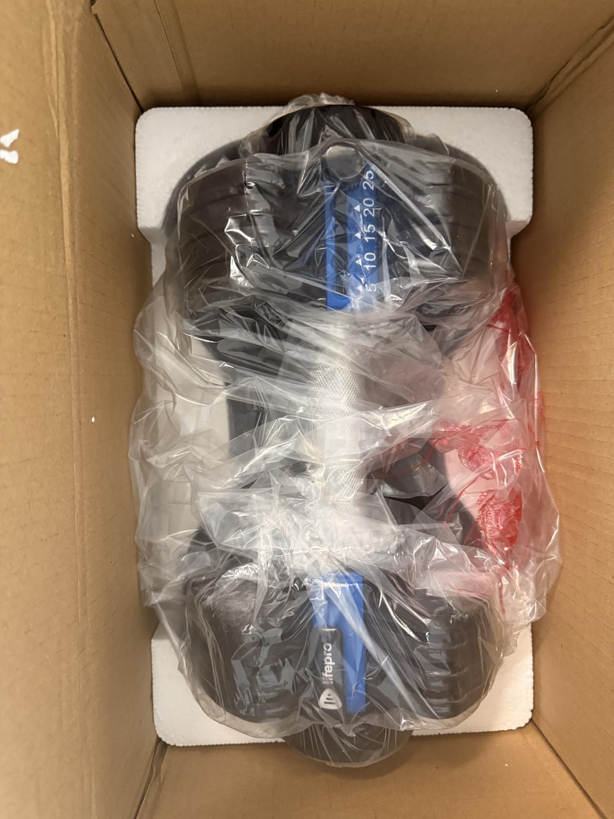 Lifepro Adjustable Dumbbells Set - 15lb, 25lb Pair or 43lb, 55lb & 90lb Single - Quick Adjustment, Anti Slip Handle - Space Saving & Strength Training Weights for Home Gym Exercise & Fitness customer photo 1