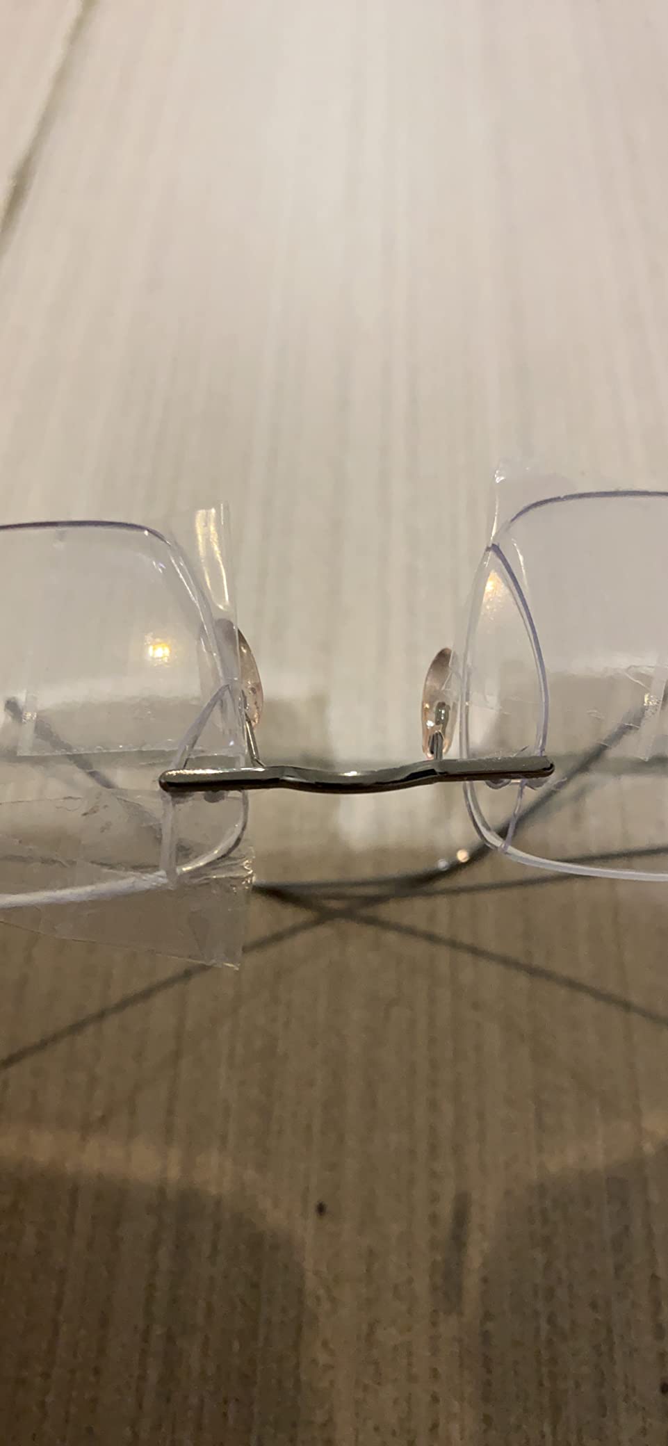 Titanium Glasses Frame, Rimless Frameless Optical Eyewear Eyeglasses for Men and Women F85634 customer photo 2