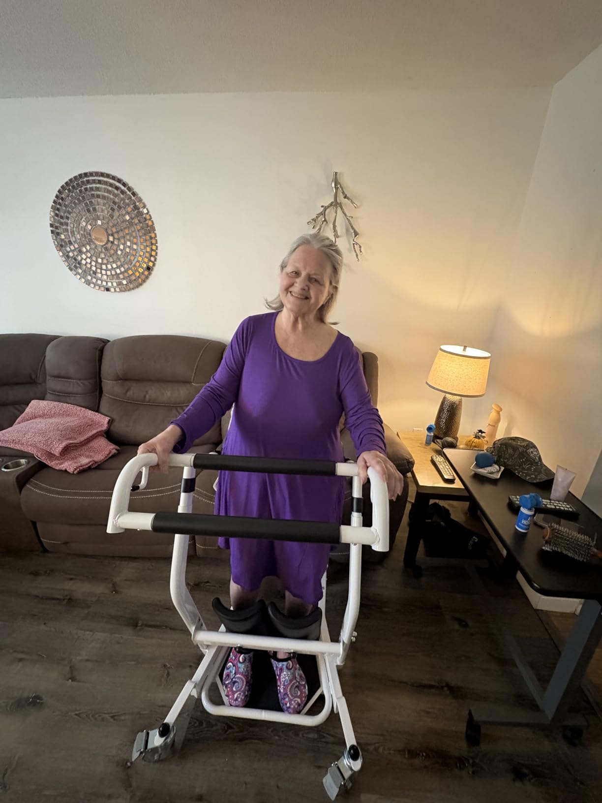 Vive Mobility Sit to Stand Patient Lift for Handicapped - Stand Assist Lift Aid for Home Care Use - Elderly Lift Assist Transfer Device - Transport Chair Stand Assist for Seniors, Adults & Disabled customer photo 1