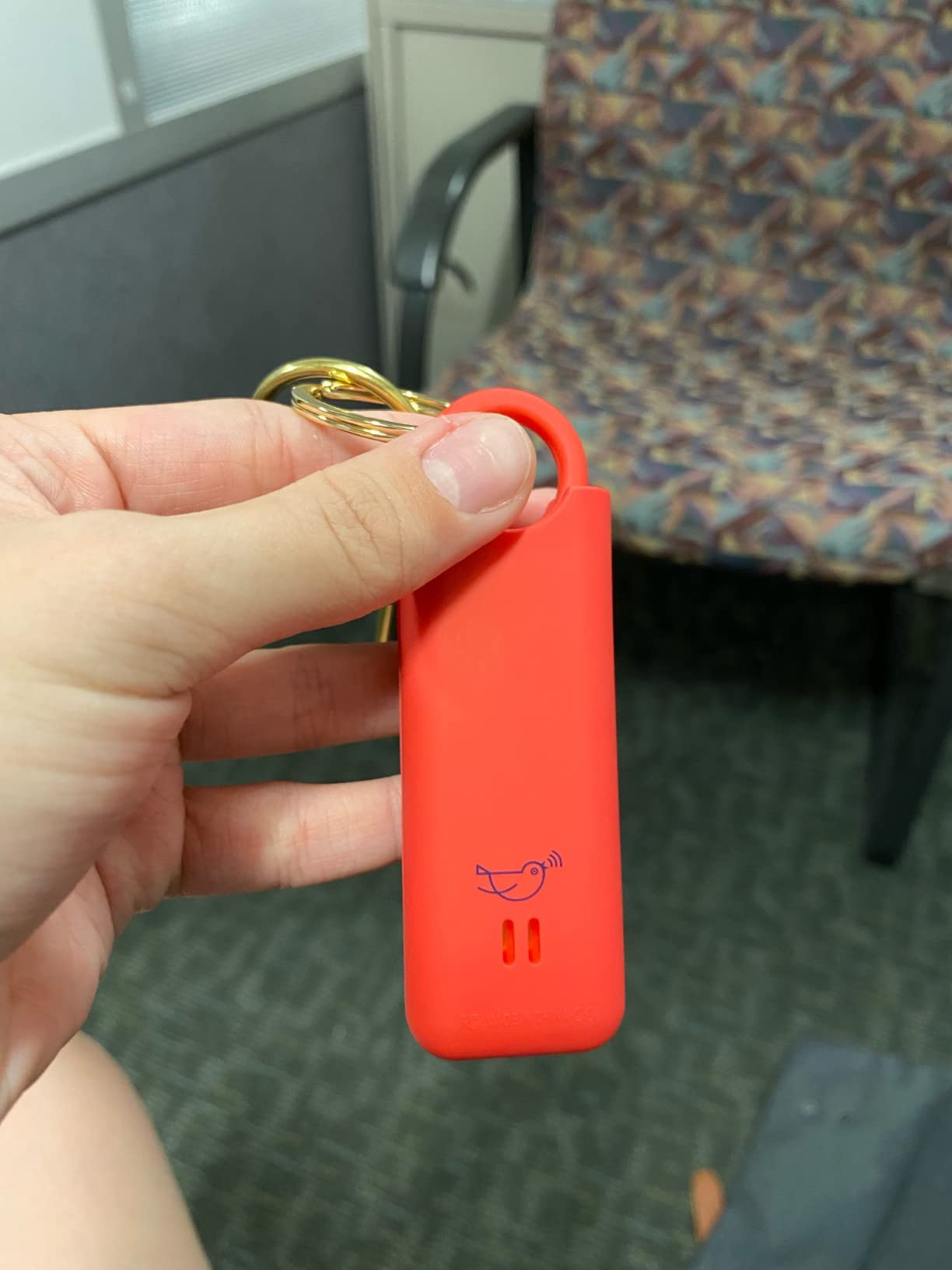 She's Birdie-The Original Personal Safety Alarm for Women by Women-Loud Siren, Strobe Light and Key Chain in a Variety of Colors (Aqua) customer photo 2