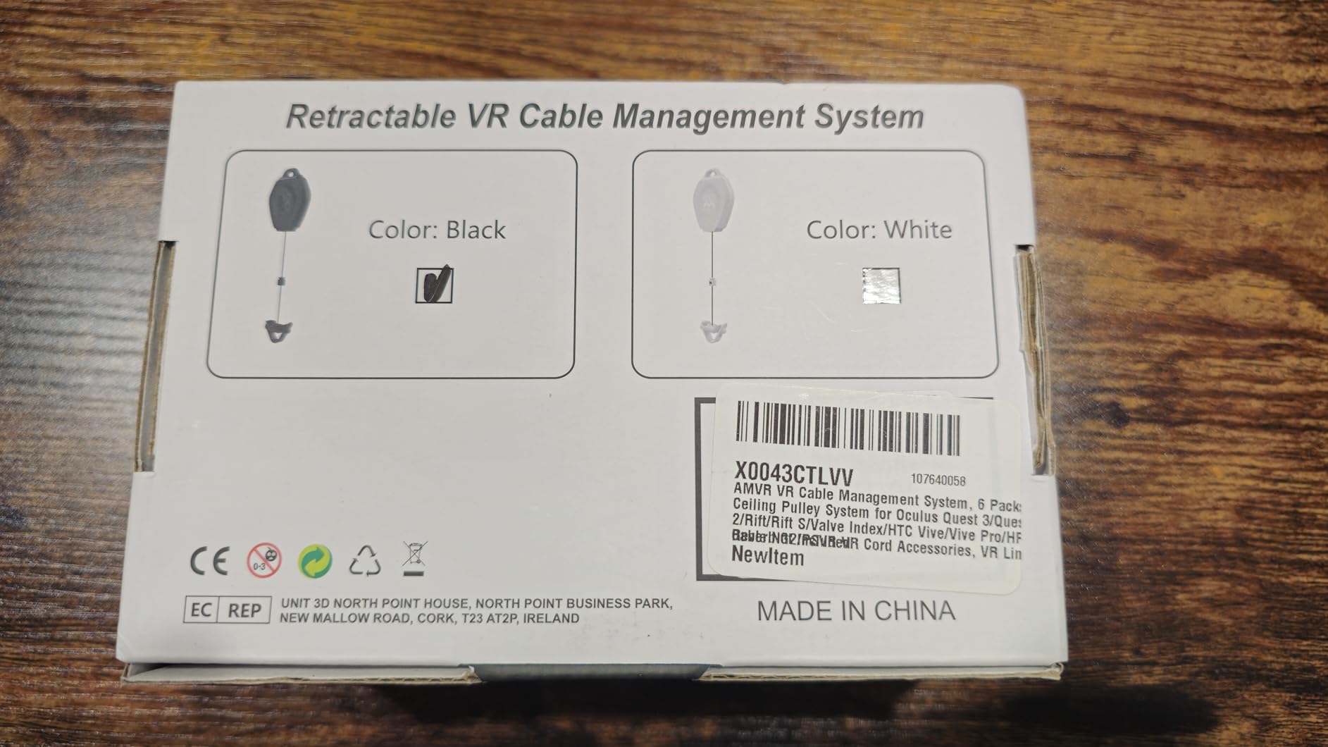 AMVR VR Cable Management System, 6 Packs Ceiling Pulley System Compatible with Meta Quest 3S/3/2/Valve Index/Rift S/PSVR/HTC VR Cord Accessories customer photo 2