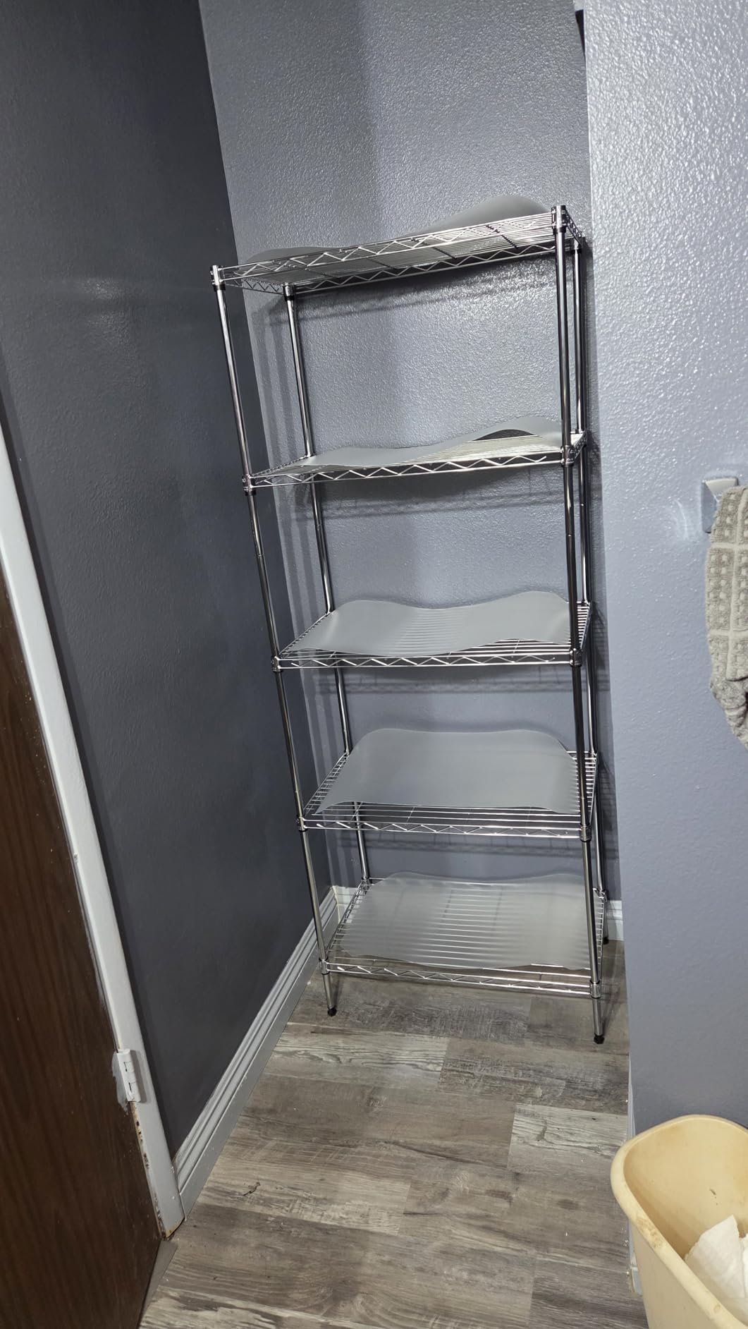 Seville Classics 5-Tier Wire Shelving with Wheels, 5-Tier, 30