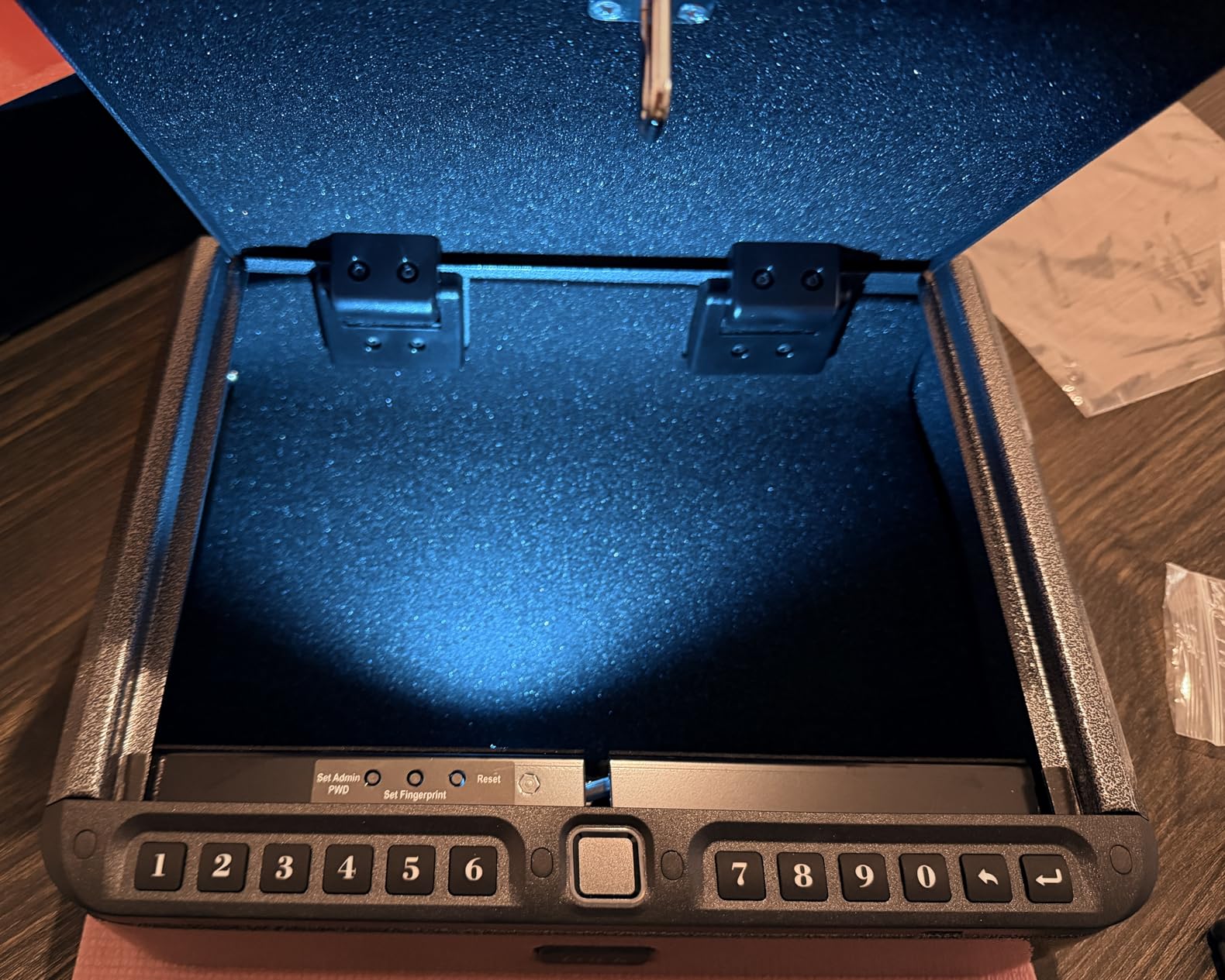 BILLCONCH Smart Gun Safe with Security Cable - 4 Ways Quick Access Fingerprint/Keypad/Key/APP customer photo 2