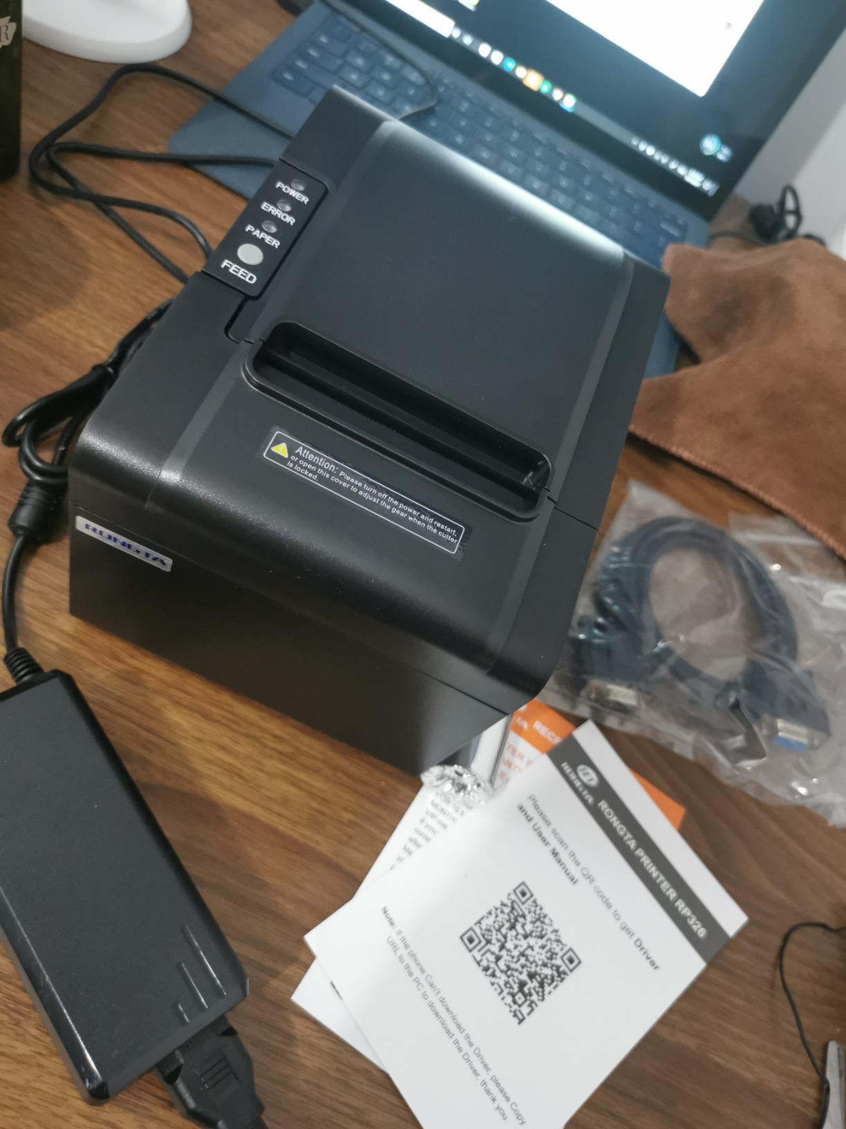 Rongta POS Printer, 80mm USB Thermal Receipt Printer, Restaurant Kitchen Printer with Auto Cutter Support Cash Drawer, USB Serial Ethernet Interface for Windows/Mac/Linux (RP326) customer photo 2