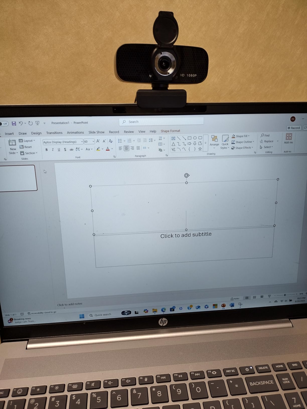 Tewiky Full HD Webcam with Built-in Microphone and Rotatable Tripod, 1080P Video and Wide Angle Camera, Privacy Cover, for Desktop PC or Laptop Computer customer photo 1