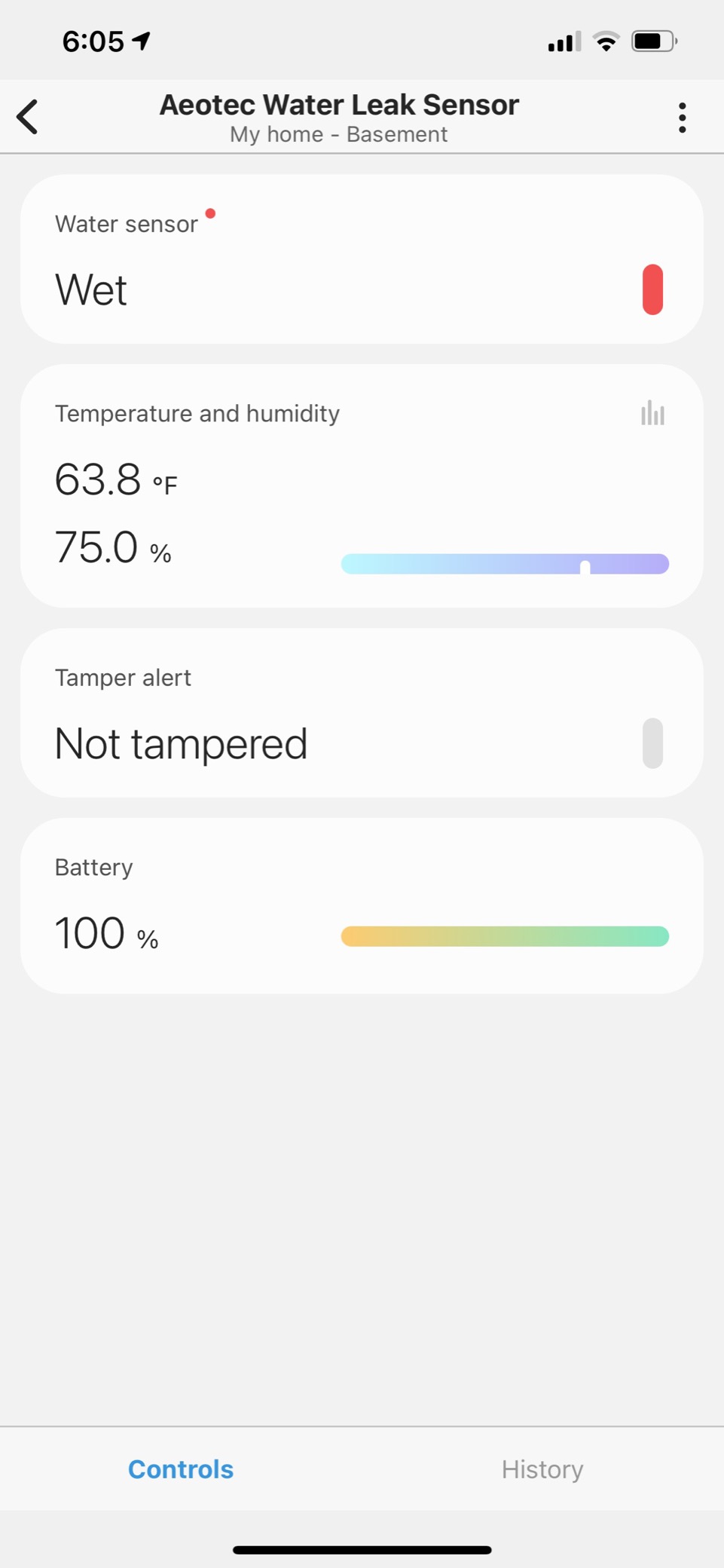 PRO Version ZWave Water Sensor: Aeotec Water Sensor 7 Pro, with Flood, Temperature, Humidity Sensor, SmartThings Sensor Compatible, Z-Wave Plus, S2, SmartStart, ZWave hub Required customer photo 1