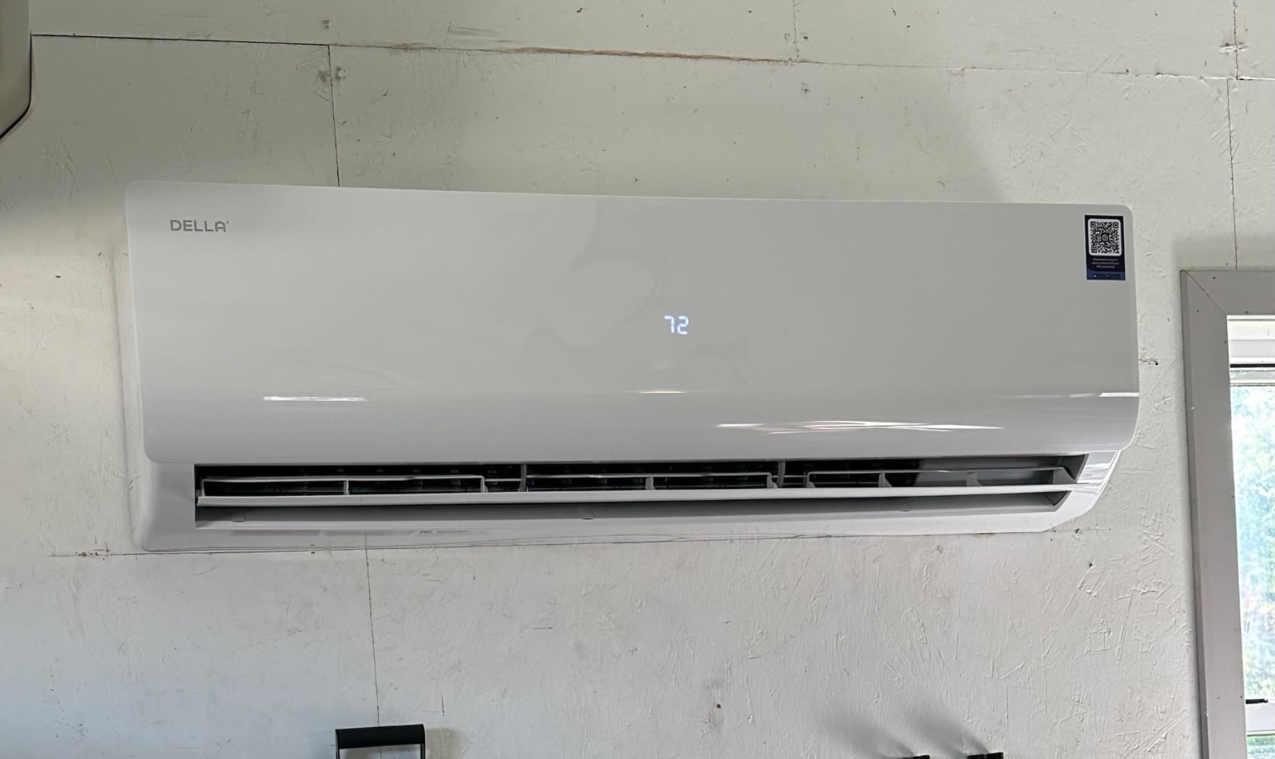 DELLA Vario Series 12000 BTU Mini Split Air Conditioner Work with Alexa with 1 Ton Pre-Charged Heat Pump Ductless Inverter System, 23 SEER2, Cools Up to 550 Sq. Ft, 16.4ft Installation Kit Included customer photo 2