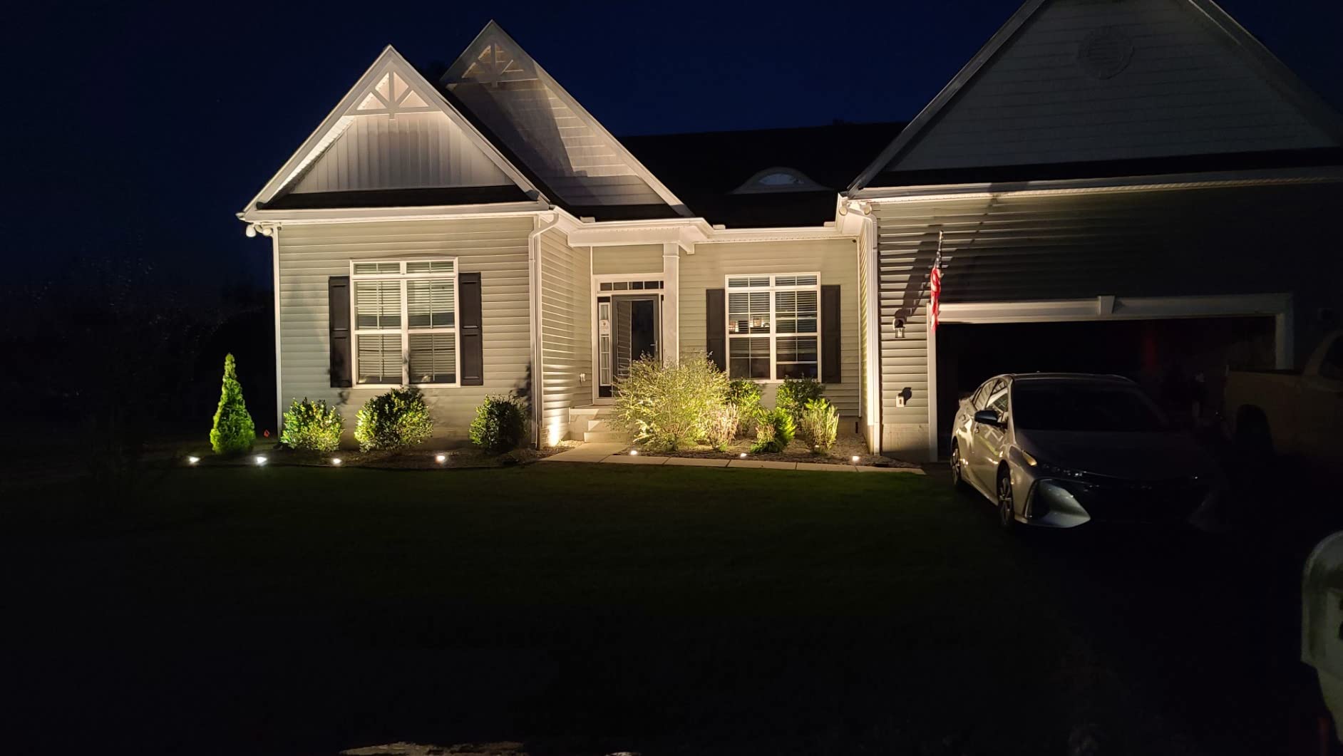 LEONLITE Dia. 4 Inch 5CCT Well Lights Landscape LED In Ground, 5 Color Temperature Selectable, 12-24V AC/DC CRI90 Low Voltage Outdoor Garden Landscaping, Aluminum Housing, Oil Rubbed Bronze (6 Pack) customer photo 2