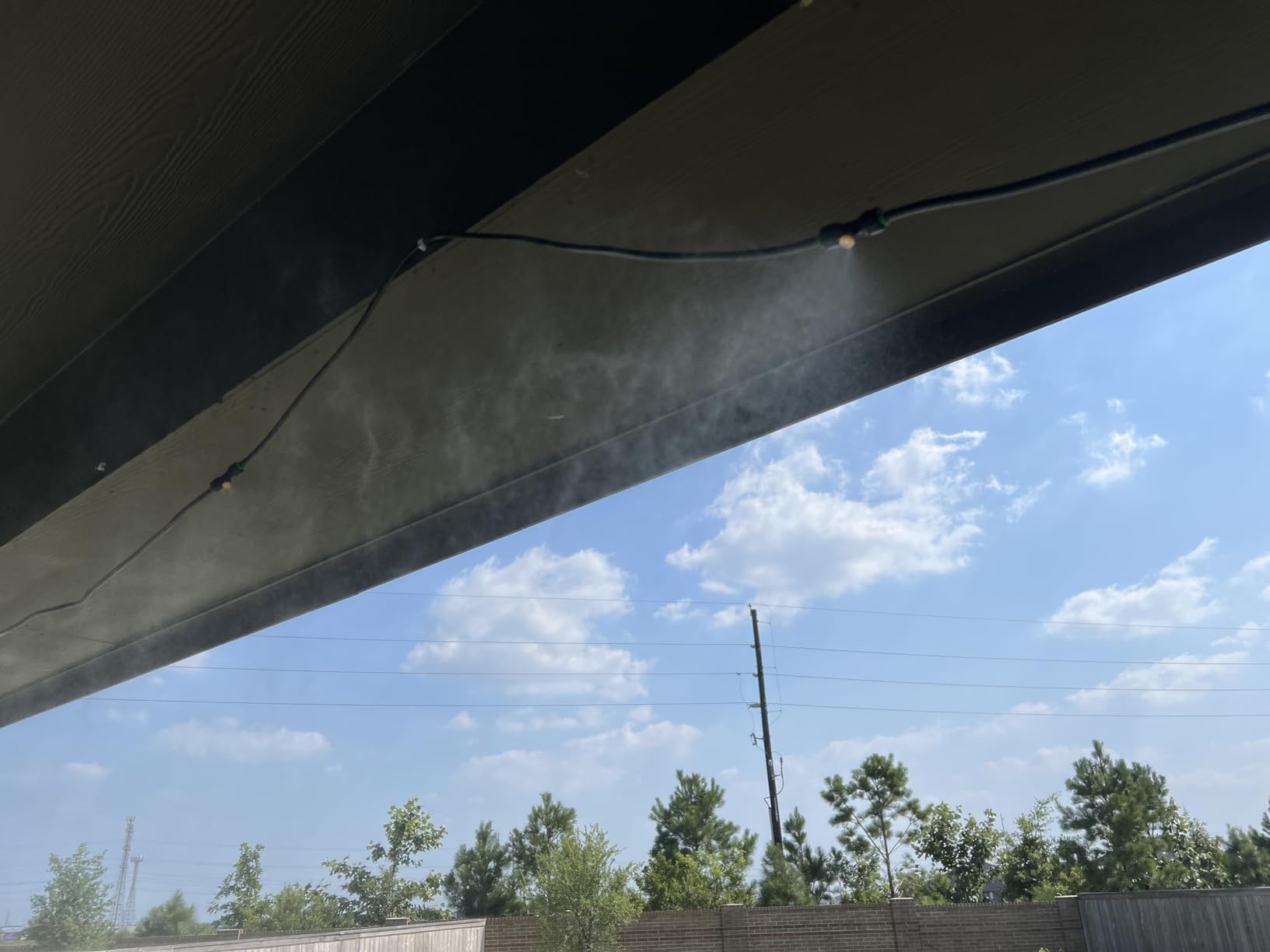 Misters for Outside Patio 63FT(19.2M)+21 Brass Mist Nozzles+a Brass Adapter(3/4