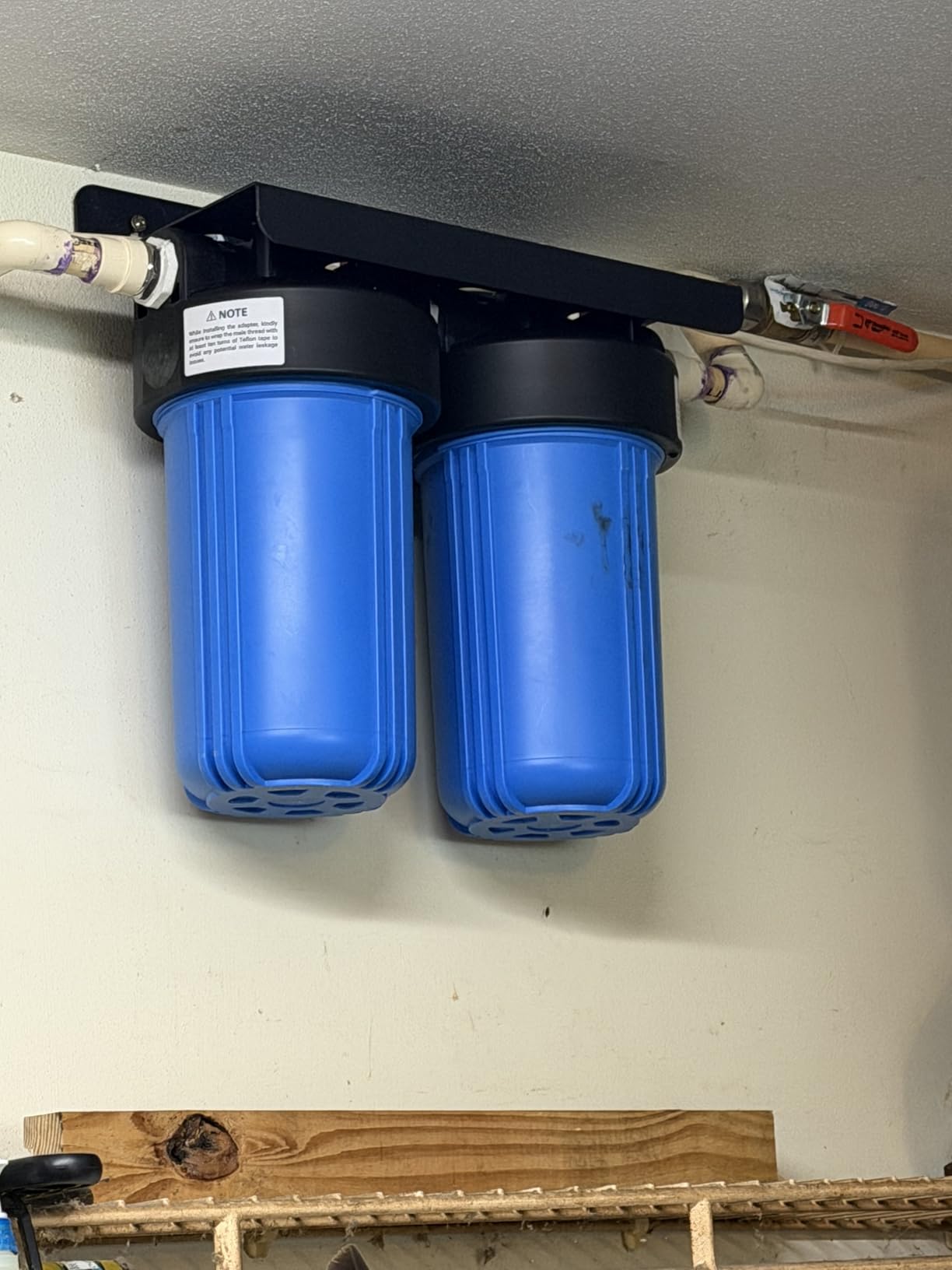 Waterdrop Whole House Water Filter System, with Carbon Filter and Sediment Filter, 5-Stage Filtration, Highly Reduce Lead, Chlorine, Odor and Taste, 2-Stage 5 Micron WD-WHF21-PG, 1