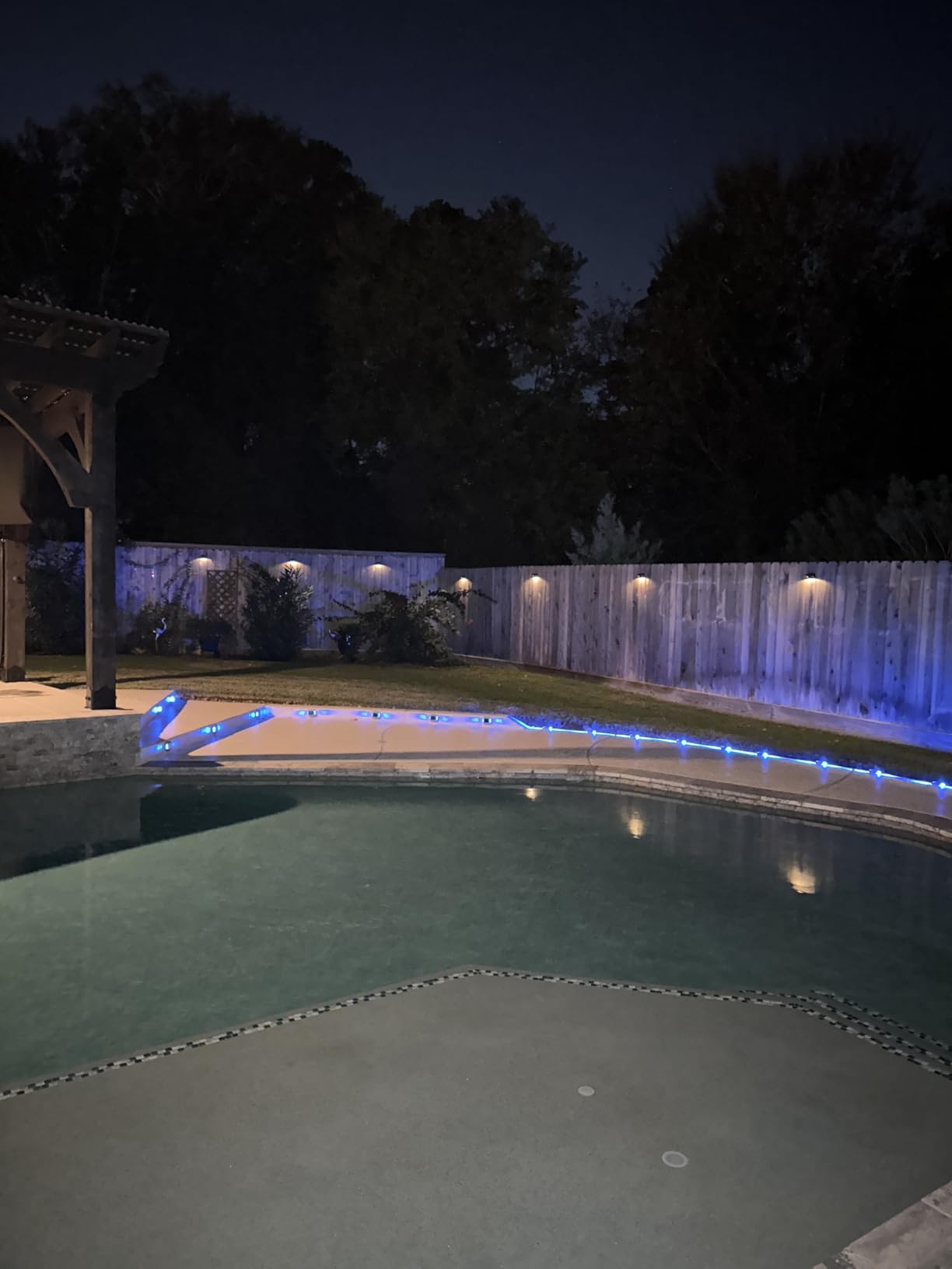 VOLISUN Solar Driveway Lights Dock Deck Lights 12 Pack, 2 Colors in 1, LED Solar Powered Waterproof Outdoor Warning Step Light (White/Blue), Auto On/Off customer photo 1