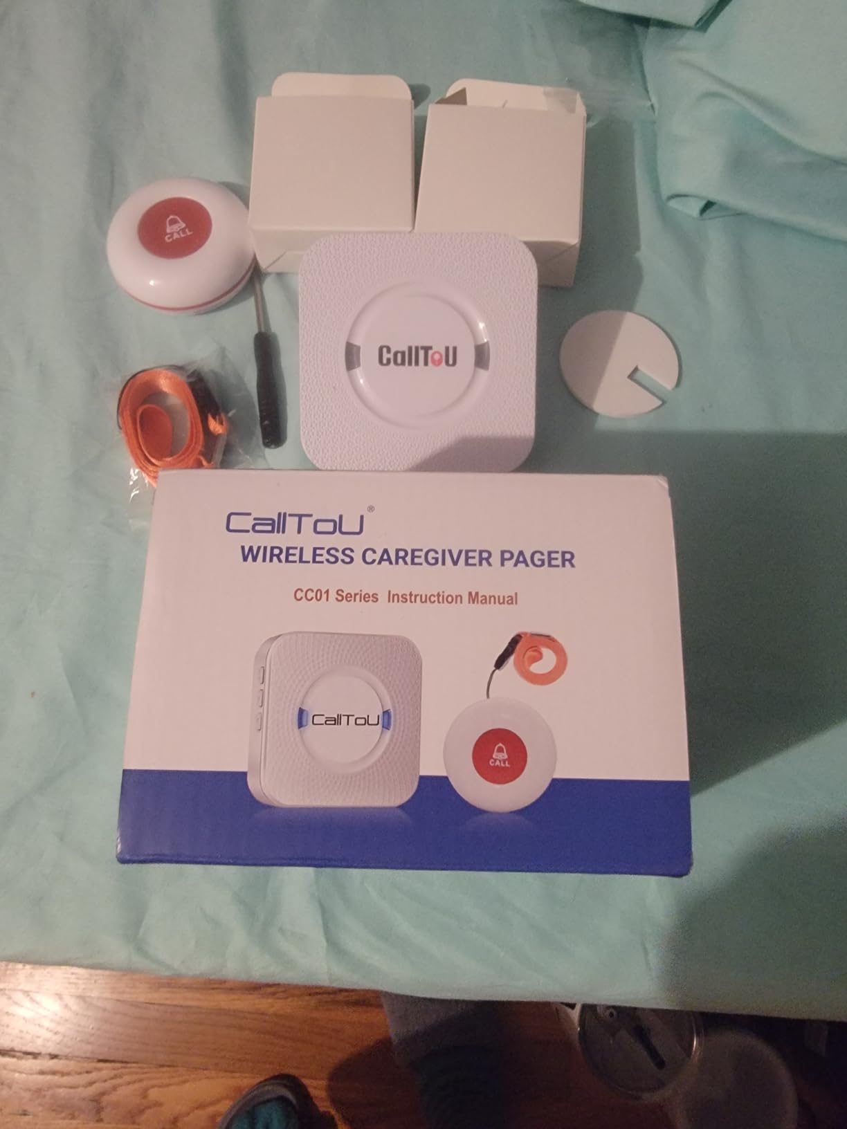 CallToU Caregiver Pager Wireless Alert Button Home Intercom System Long Range 2 Way Radio for Elderly/Patient/Pregnant/Home/Office customer photo 2