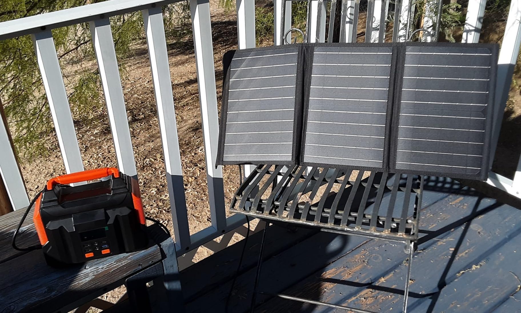 MARBERO Portable Solar Panel 30W Solar Panel Charger 23% High Efficiency Foldable Solar Panels QC3.0 USB & DC Port Compatible with Cell Phone Ipad Laptop IP65 Waterproof for Camping Outdoor Cloudy customer photo 1