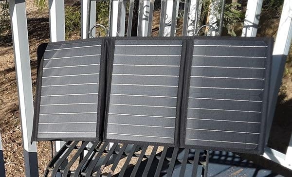 MARBERO Portable Solar Panel 30W Solar Panel Charger 23% High Efficiency Foldable Solar Panels QC3.0 USB & DC Port Compatible with Cell Phone Ipad Laptop IP65 Waterproof for Camping Outdoor Cloudy customer photo 2