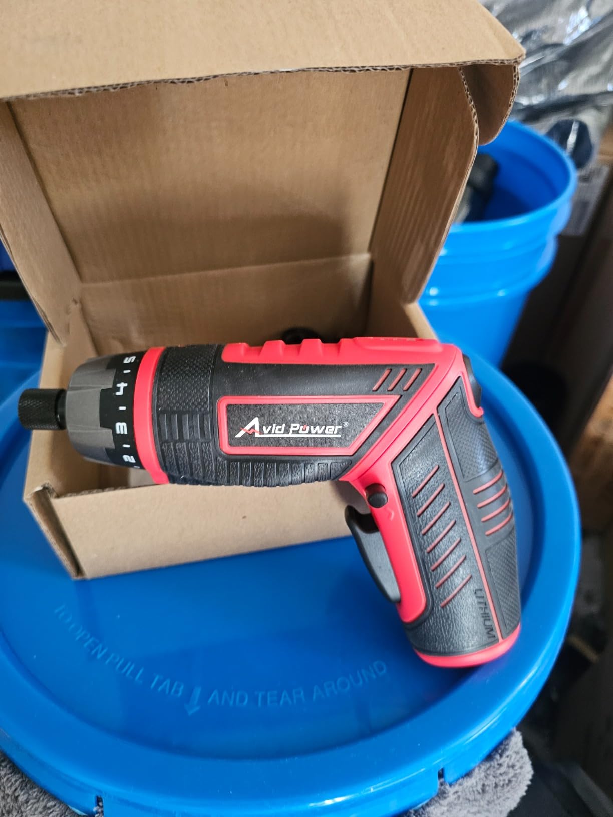 AVID POWER Electric Screwdriver Set Rechargeable 4V Cordless Screwdriver Kit with 44pcs Accessories, 5.65Nm Screw Gun, 5+1 Torque Setting, 2 Position Handle with LED Light customer photo 2