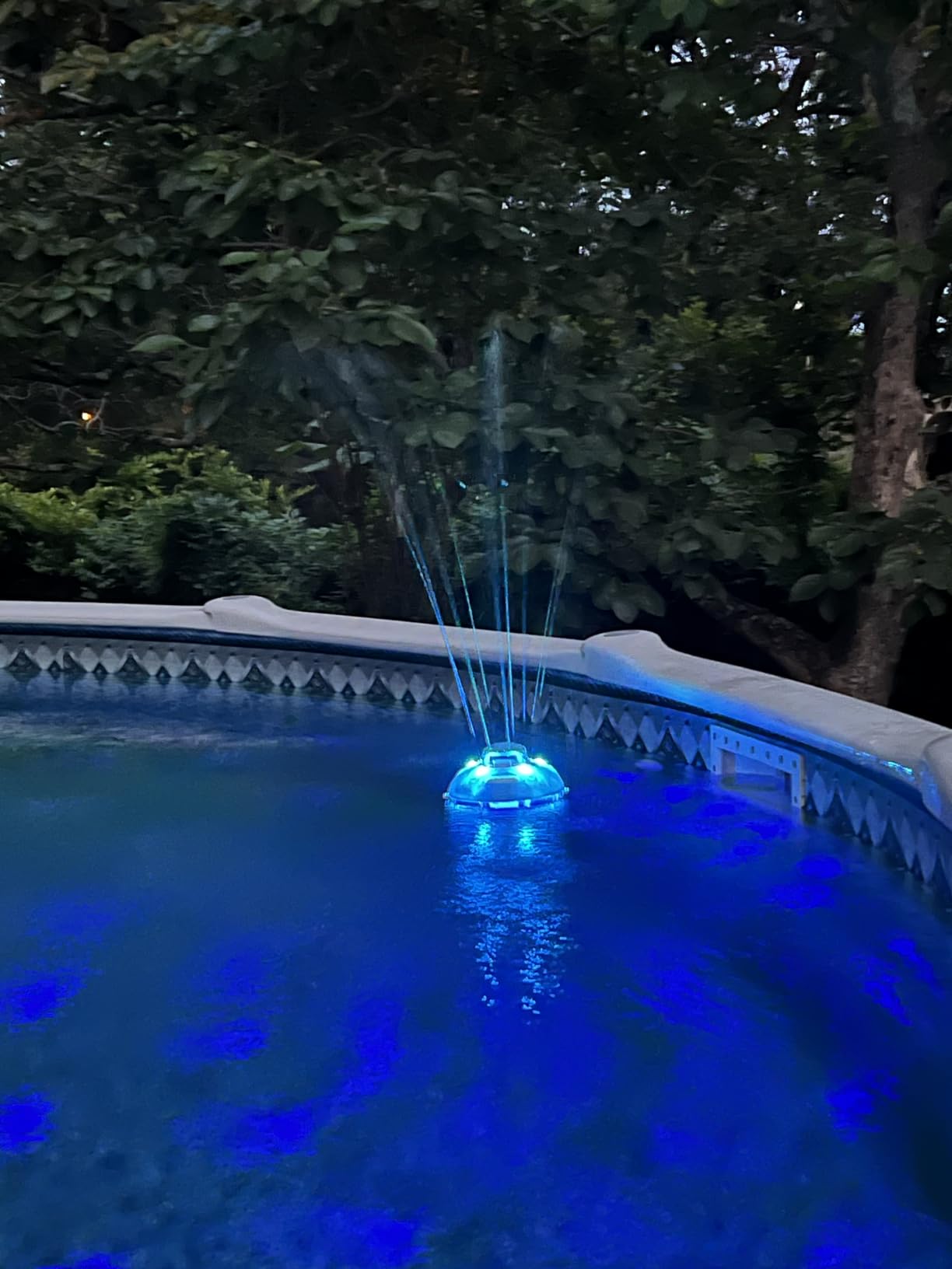 Blufree Floating Pool Speaker With Lights, Portable Bluetooth IP68 Waterproof Hot Tub Speaker for Outdoor Sports Home Party, Louder Volume, Rich Bass, Mic, 82 ft Wireless Range customer photo 2