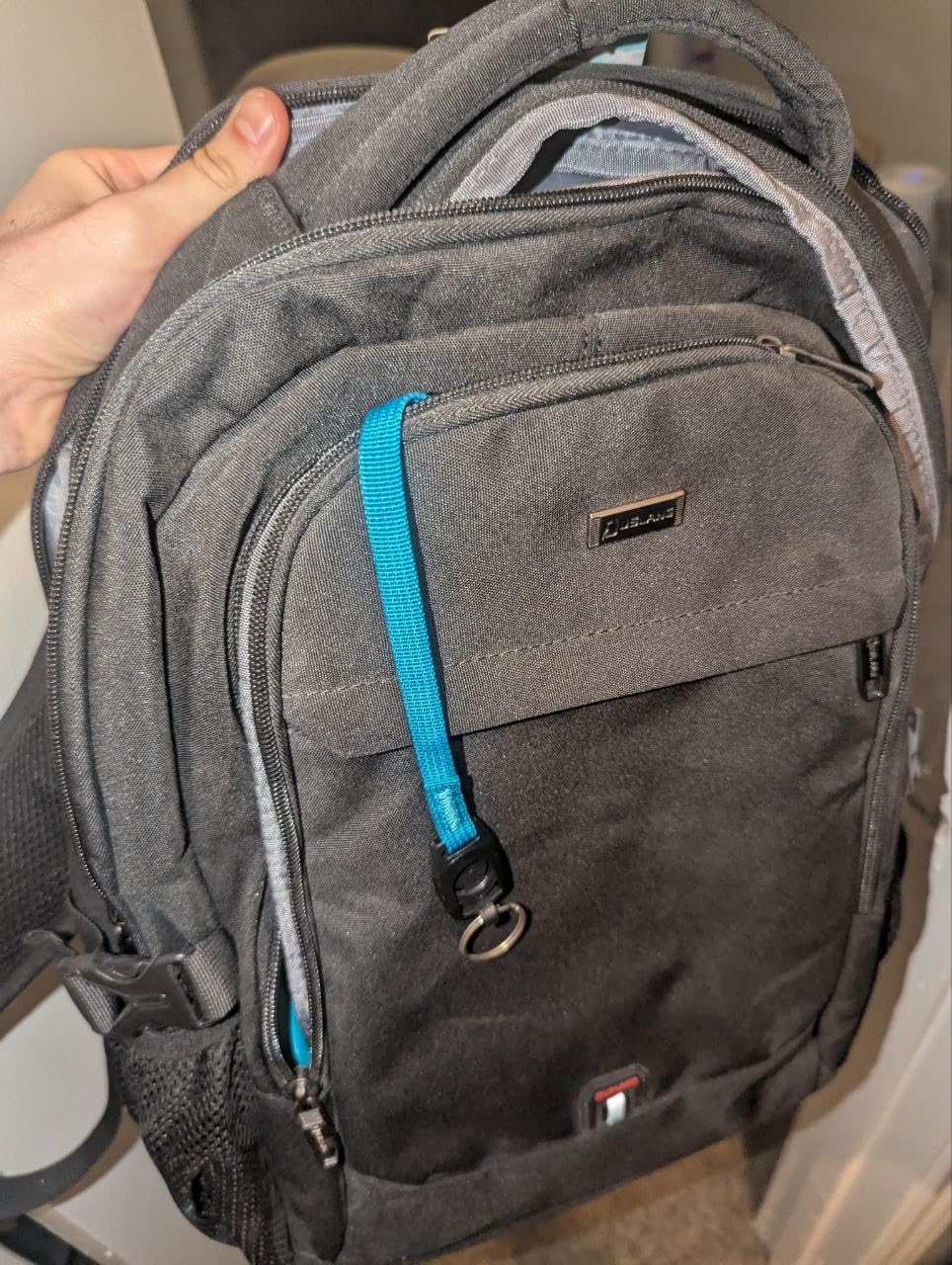 DUSLANG 17 Inch Laptop Backpack for Travel Water Resistant College Backpack for Men/Women Laptop Bag with USB Charging Port,Black customer photo 1