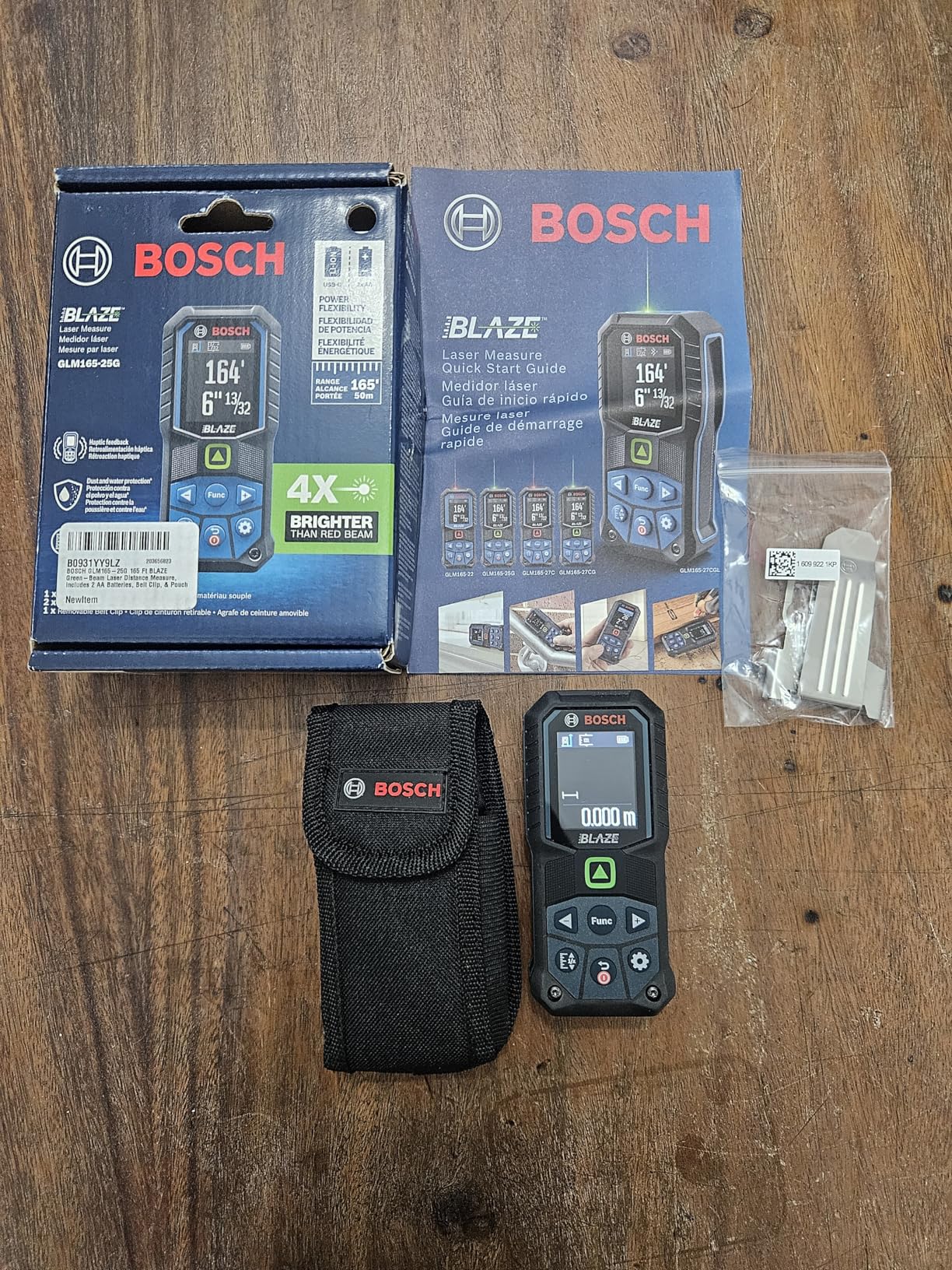 BOSCH GLM165-25G Blaze Green-Beam 165 Ft. Laser Measure customer photo 1