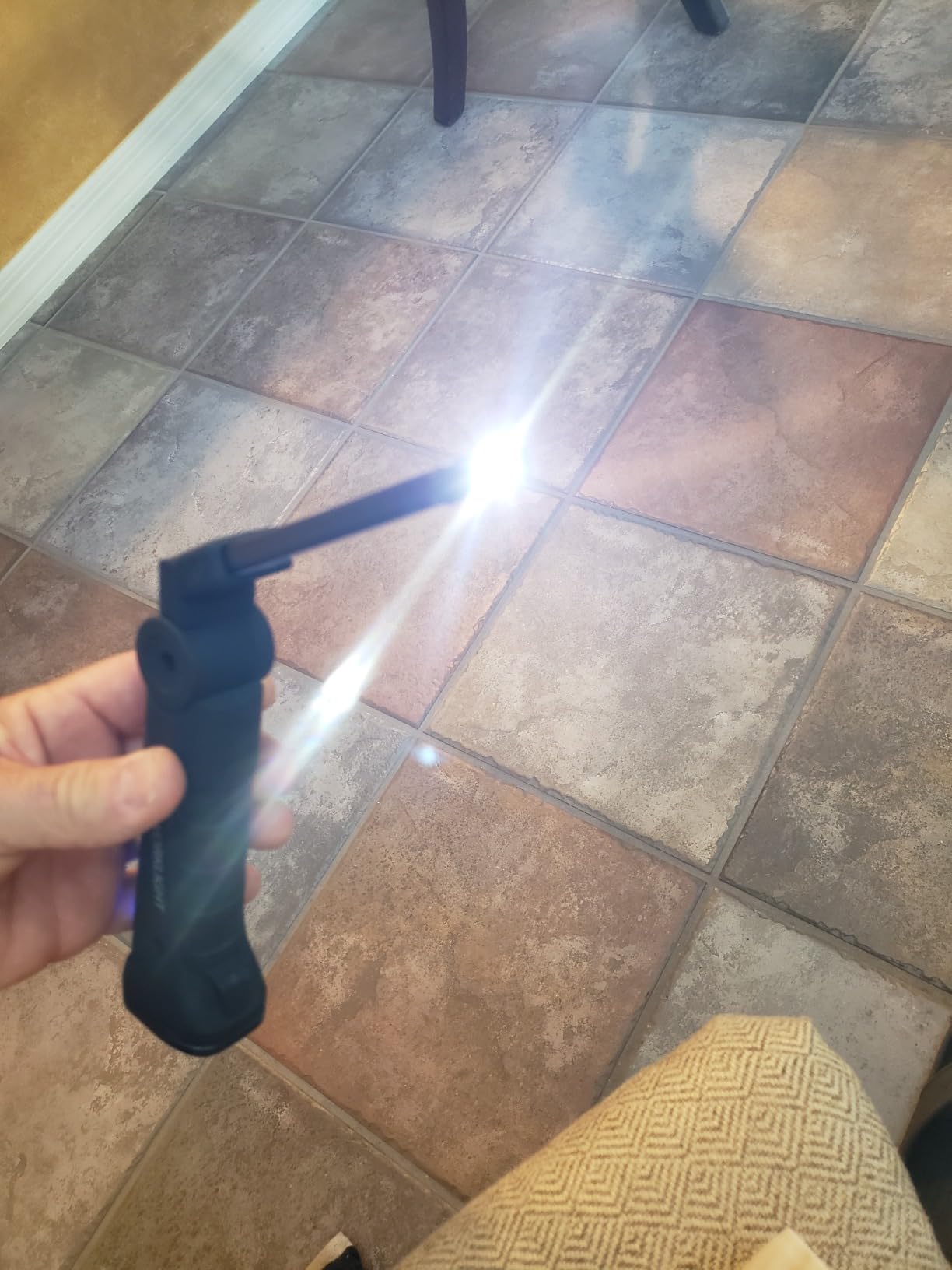 LHOTSE Tool Gifts for Men Dad Him, Rechargeable Work Lights, LED Work Light with Magnetic Base & Hanging Hook, 360°Rotate Rechargeable Flashlights for Mechanics Car Repair Home, Camping (2 Pack) customer photo 1