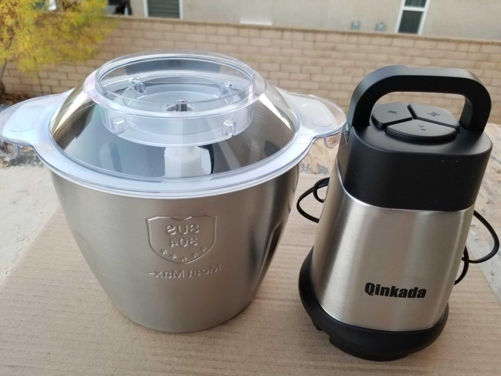 Food Processor, 500W Powerful Meat Grinder, 14Cup Stainless Steel Bowl, 3 Speed Modes 4 Bi-Level Blades for Onion, Meat, Nuts, Fruit, Garlic, Vegetable, Baby Food customer photo 2