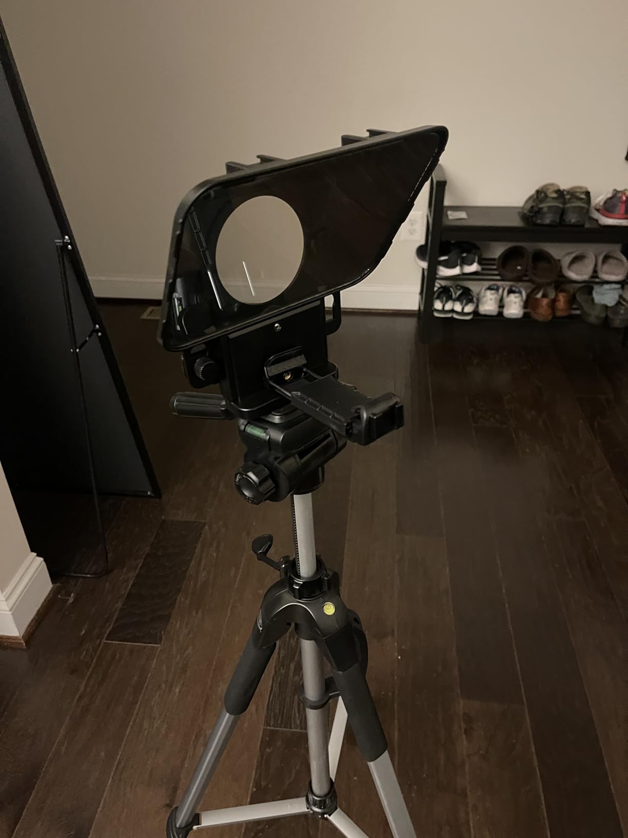 Desview T3 Teleprompter Teleprompter with Remote Control Work with iPad/Tablet/Smartphone up to 10 inch High Display Mirror Support Wide Angle Lens Great Partner for Live Streaming customer photo 1