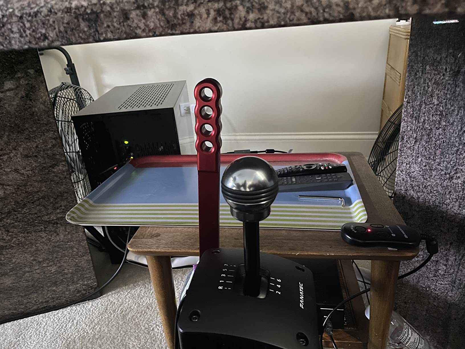 aikeec 64 Bit USB Handbrake PC Handbrake Hall Sensor for PC Widows Sim Racing Games G25 G27 G29 T500 FANATECOSW DIRT RALLY (With Clamp, Black) customer photo 1