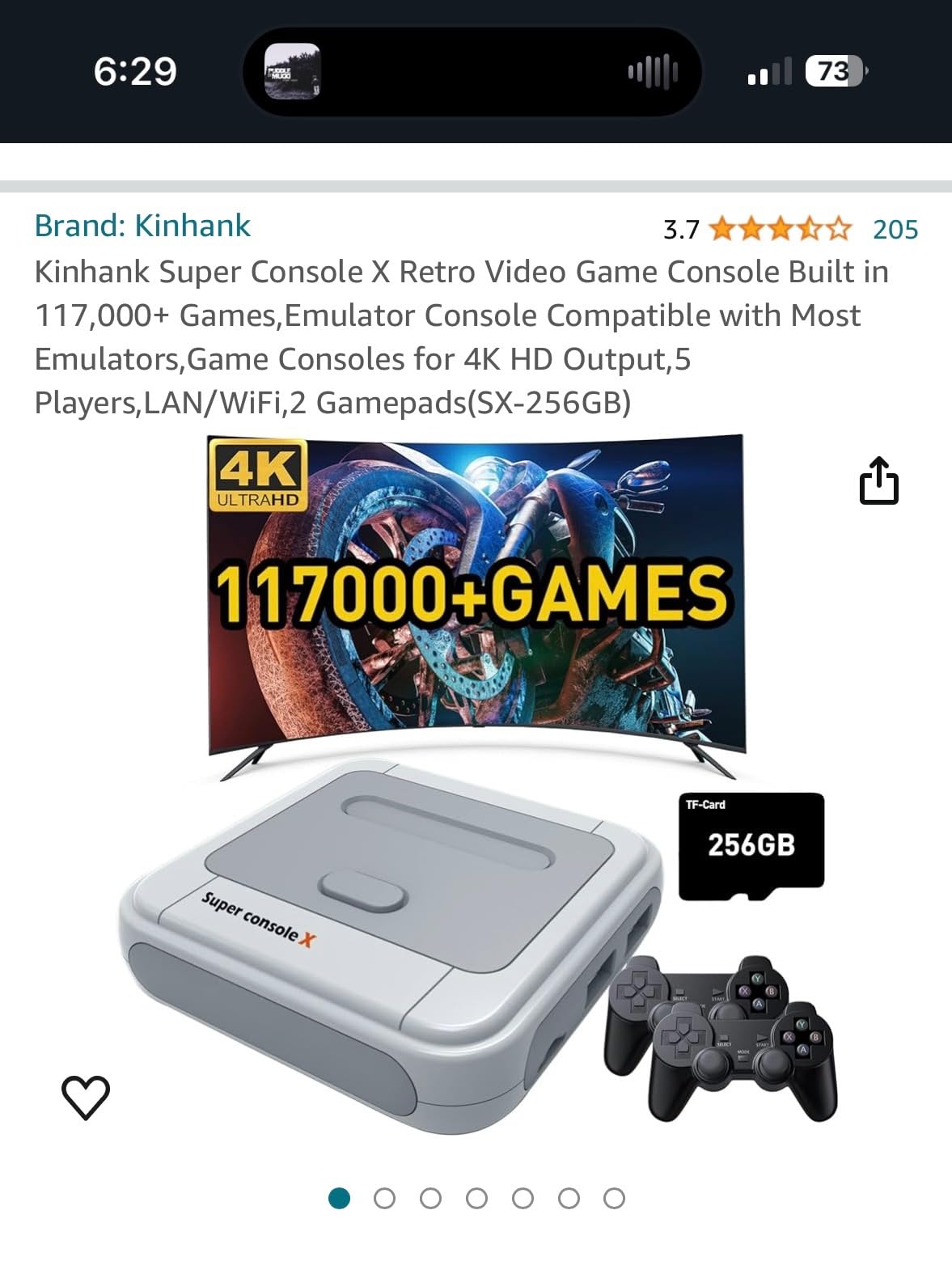 Kinhank Super Console X Retro Video Game Console Built in 117,000+ Games,Emulator Console Compatible with Most Emulators,Game Consoles for 4K HD Output,5 Players,LAN/WiFi,2 Gamepads (256GB) customer photo 1