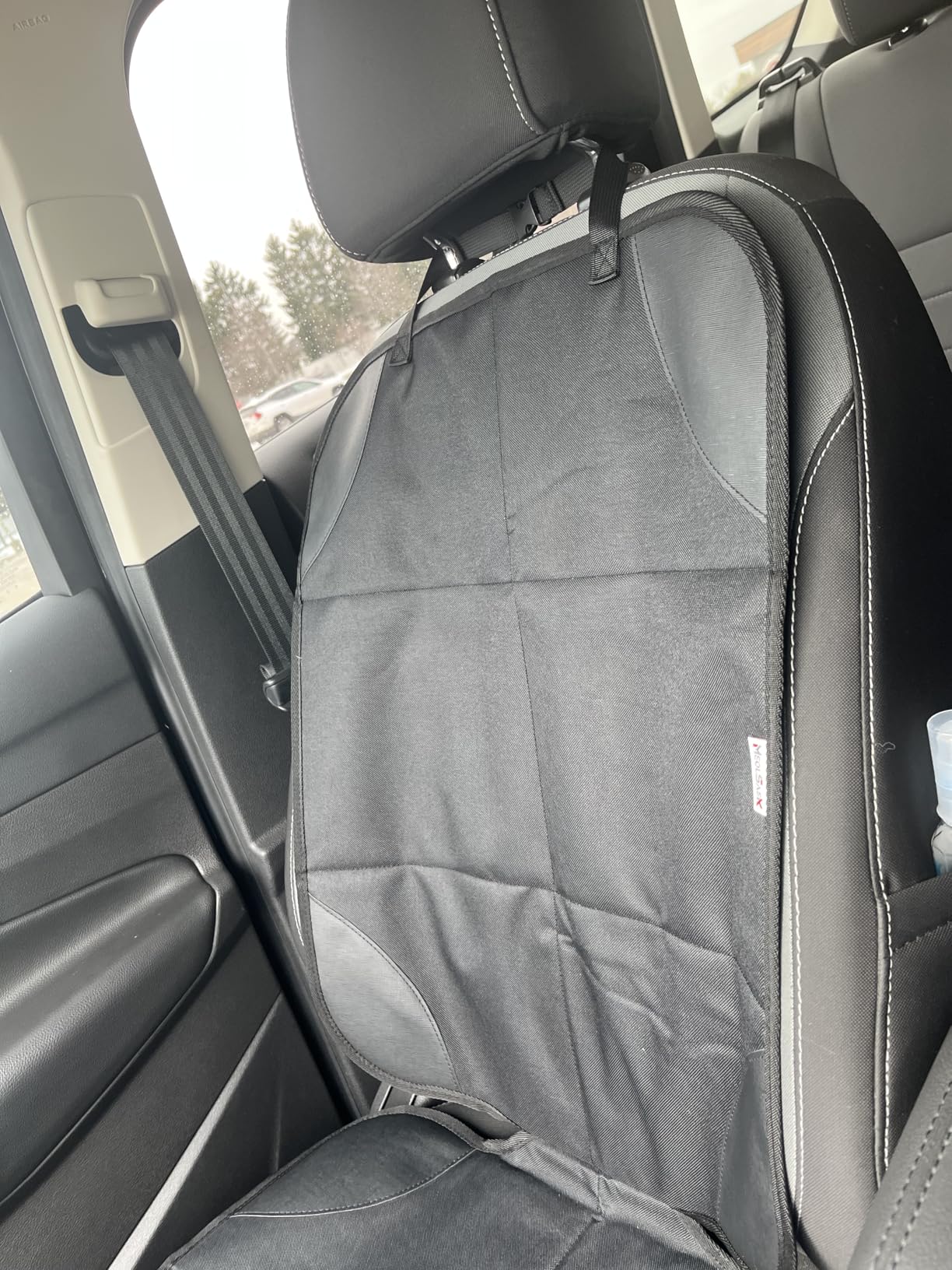 Meolsaek Car Seat Protector for Child Car Seat, Durable 600D Fabric Waterproof Car Seat Cover with Thick Pad Non-Slip Backing, No Imprints (Black 1pc) customer photo 1