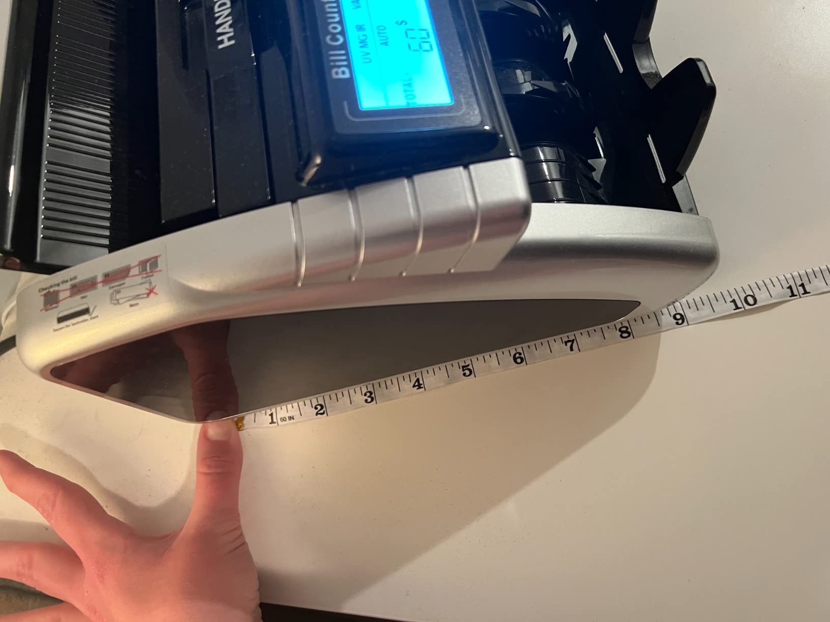 Aneken Money Counter Machine with Value Count, Dollar, Euro UV/MG/IR/DD/DBL/HLF/CHN Counterfeit Bill Detectors，Add and Batch Modes, Cash Counter with LCD Display customer photo 2