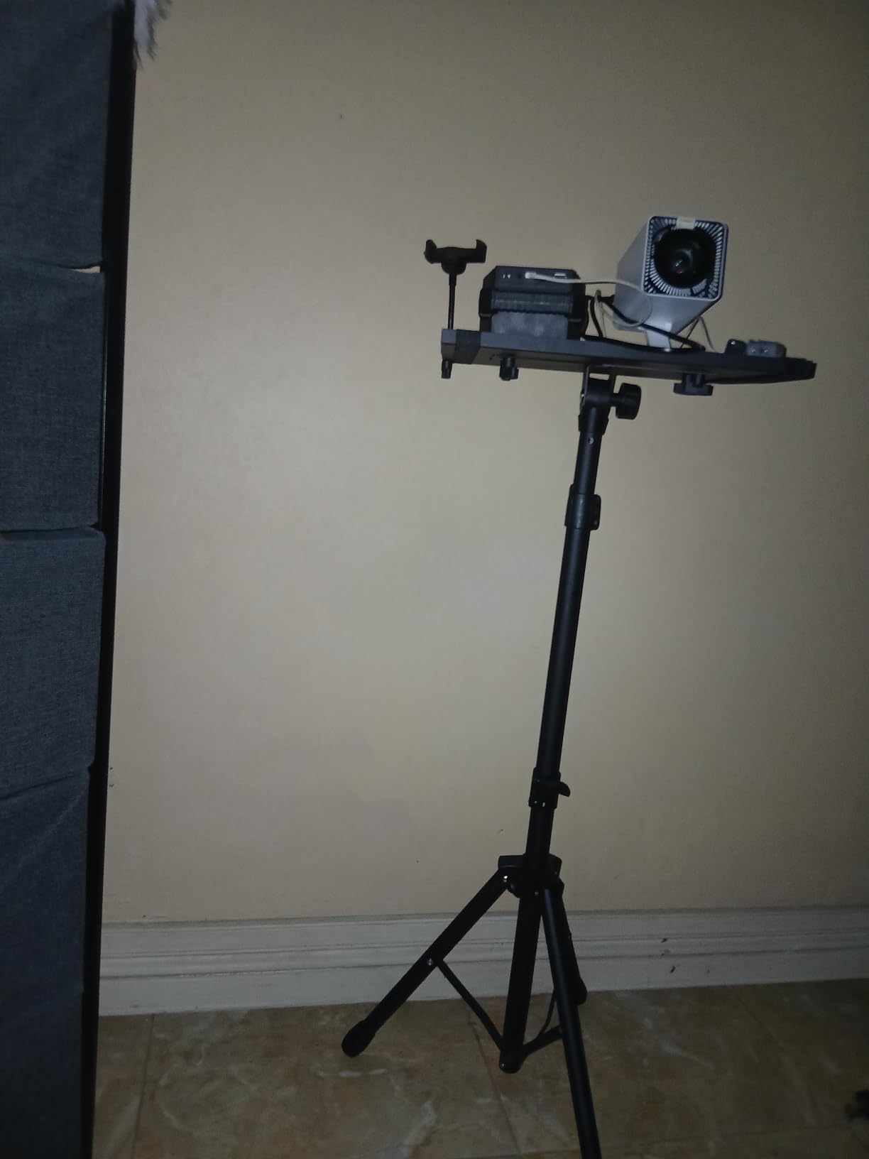 Facilife Projector Stand Tripod - Laptop Tripod Projector Stand Adjustable Height 22 to 47 Inch, Projector Tripod Stand, Tripod for Porjector, Projector Stand for Outdoor Movies customer photo 2