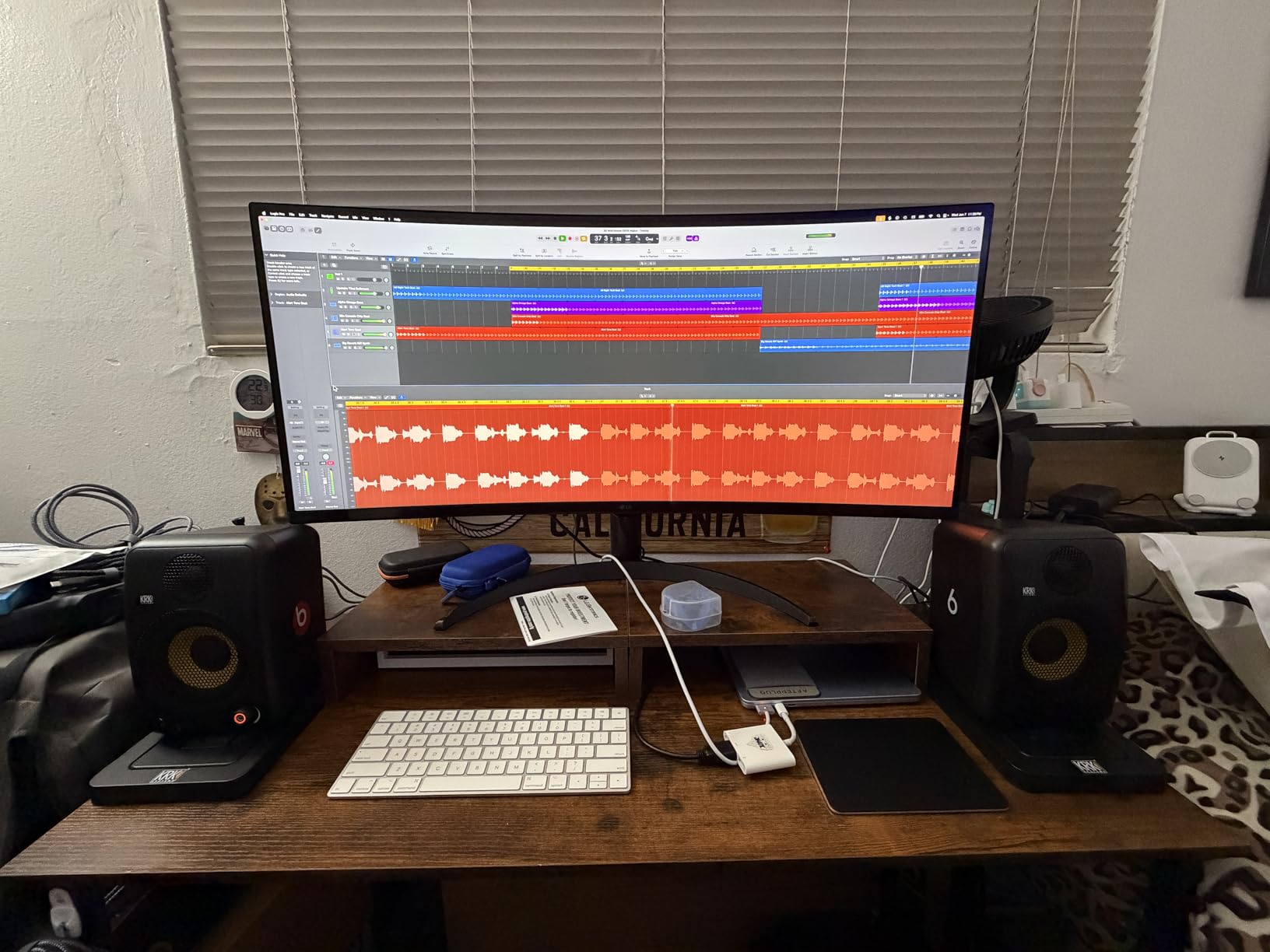 TEAMIX Wood Monitor Stand Riser - 2 Pack Adjustable Dual Monitor Riser for Laptop/PC customer photo 2