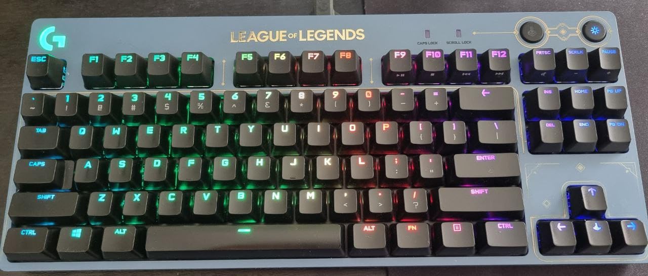 Logitech G PRO Mechanical Gaming Keyboard - Ultra-Portable Tenkeyless Design, Detachable USB Cable, LIGHTSYNC RGB Backlit Keys, Official League of Legends Edition customer photo 1