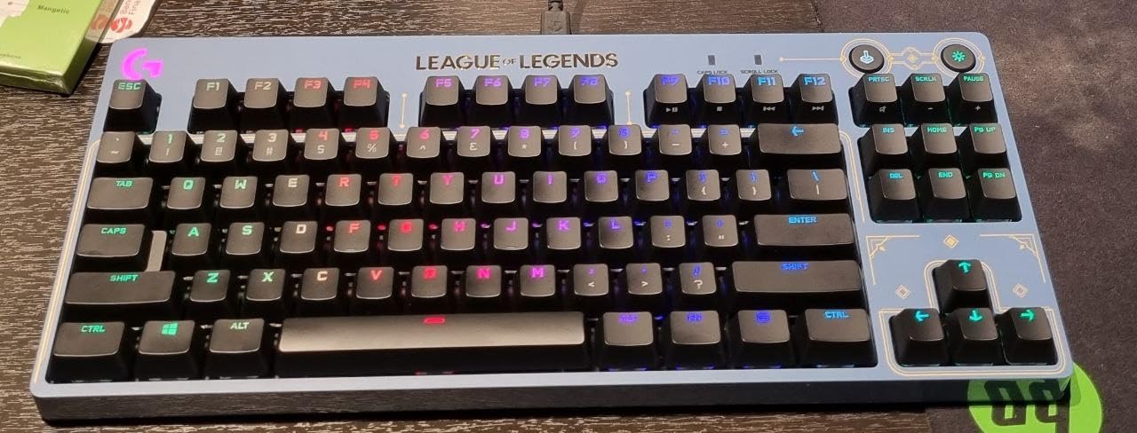 Logitech G PRO Mechanical Gaming Keyboard - Ultra-Portable Tenkeyless Design, Detachable USB Cable, LIGHTSYNC RGB Backlit Keys, Official League of Legends Edition customer photo 2