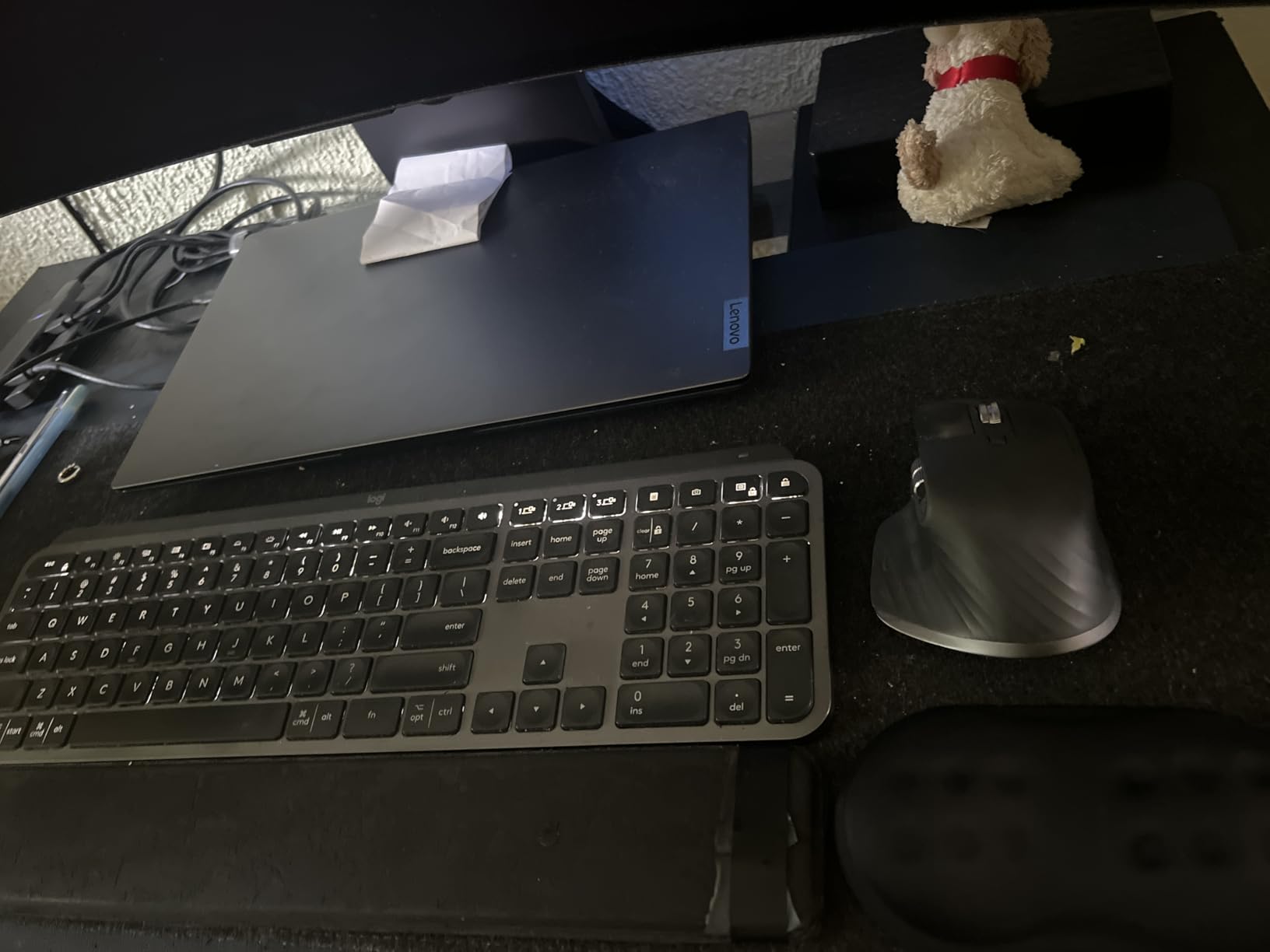 DELTAHUB - Minimalistic Felt Desk Protective Pad, Anti-Fray, Anti-Slip, Easy to Clean, Easy Glide, Long Lasting, Sleek Design, Comfortable, Resistant, Desk Mat, PC, Mac, Laptop - Medium (12x35inch) customer photo 2