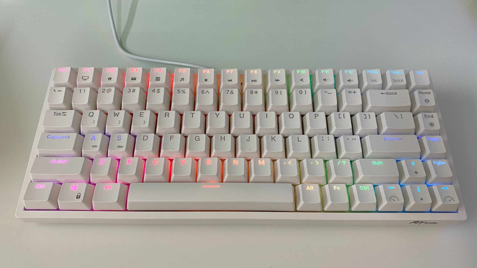 RK ROYAL KLUDGE RK84 Wireless RGB 75% Triple Mode BT5.0/2.4G/USB-C Hot Swappable Mechanical Keyboard, 84 Keys Wireless Gaming Keyboard w/High-Capacity Battery, Quiet Red Switch customer photo 2