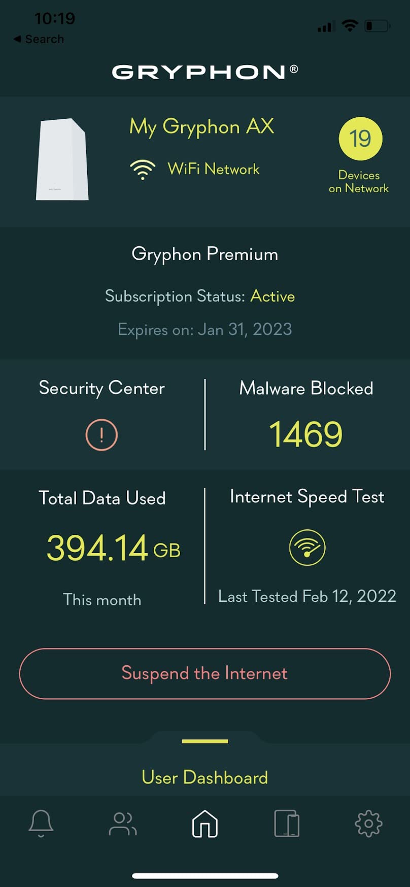 Gryphon AX - Ultra-Fast Mesh WiFi 6 Parental Control Router - Advanced Content Filters and Next-Gen Firewall - 4.3 Gbps Across 3,000 sq. ft. customer photo 1