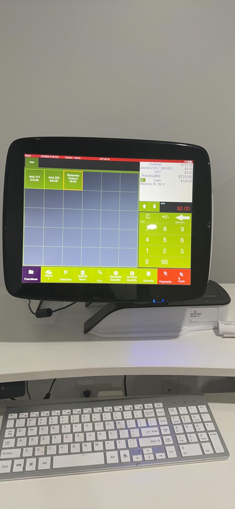 POS Cash Register 15'' Touch Screen Windows PC with Built-in 2 1/4'' Thermal Receipt Printer for Retail Businesses customer photo 1